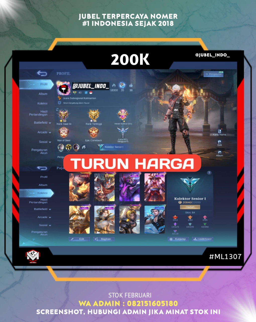 STOK ML #ML1307