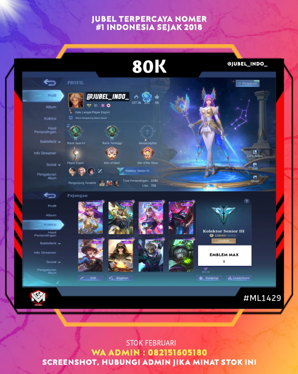 STOK ML #ML1429