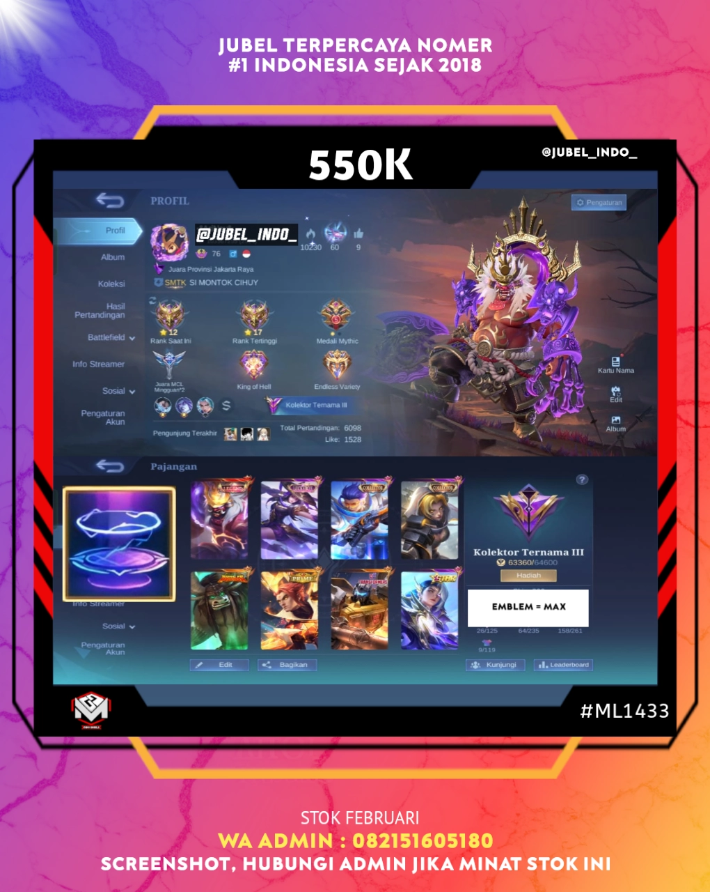 STOK ML #ML1433