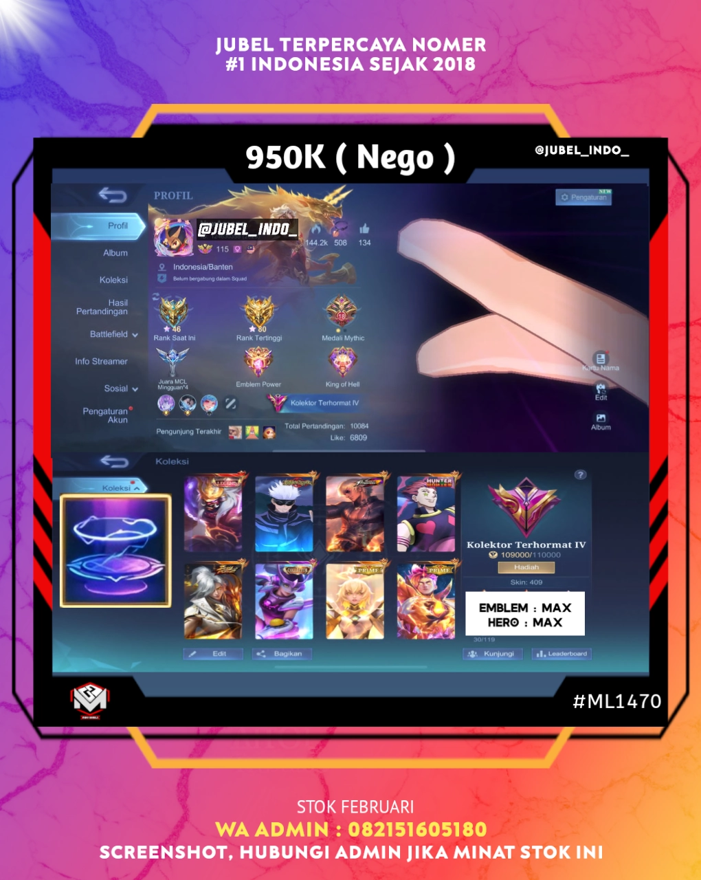 STOK ML #ML1470