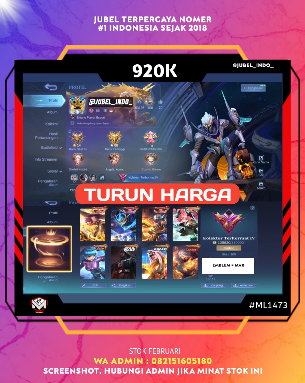 STOK ML #ML1473