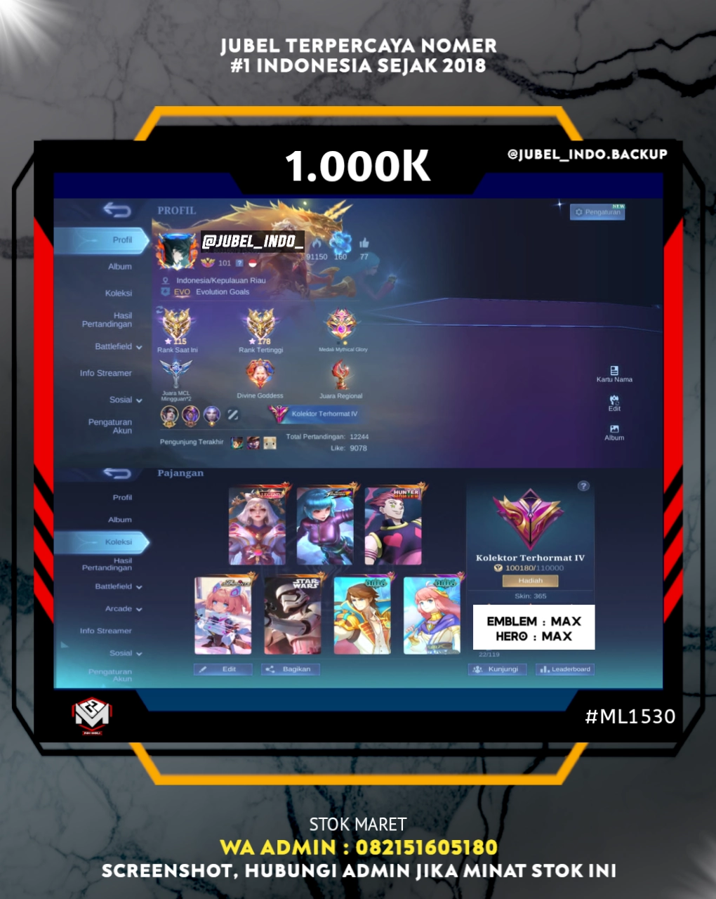 STOK ML #ML1530