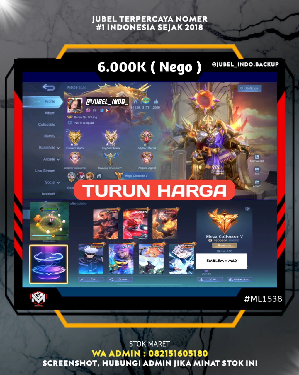 STOK ML #ML1538