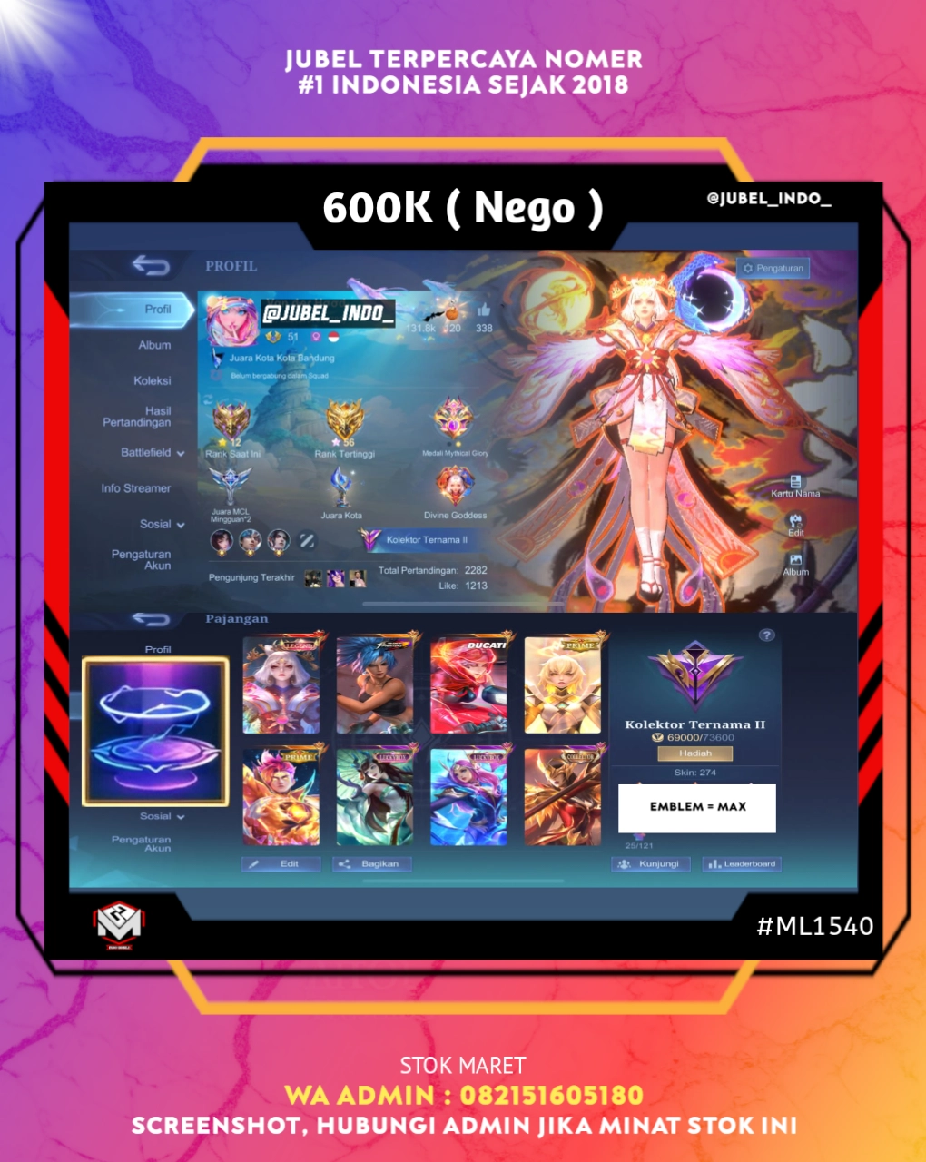 STOK ML #ML1540