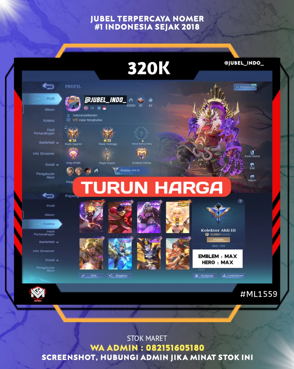 STOK ML #ML1559