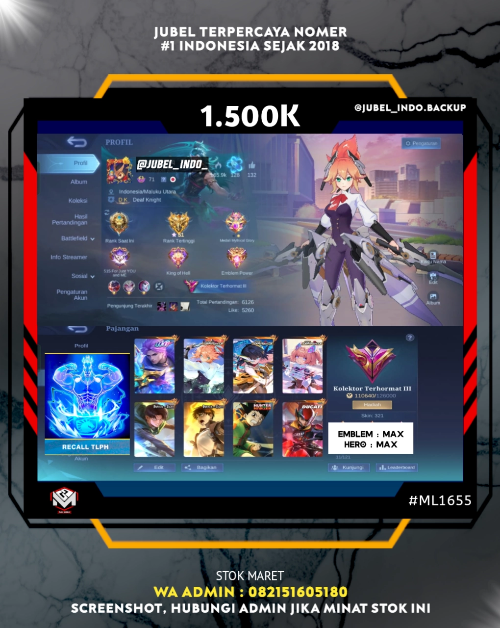 STOK ML #ML1655