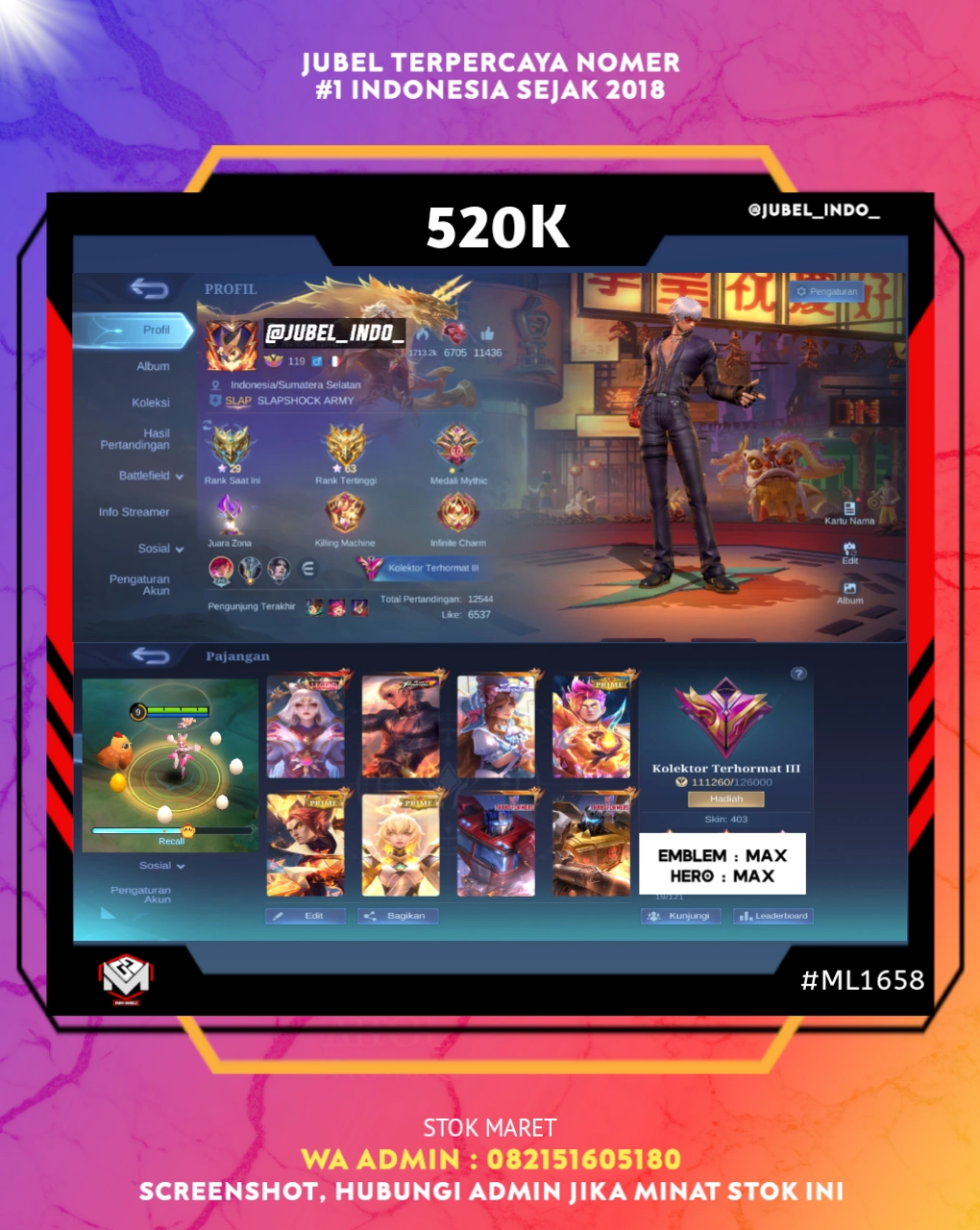 STOK ML #ML1658