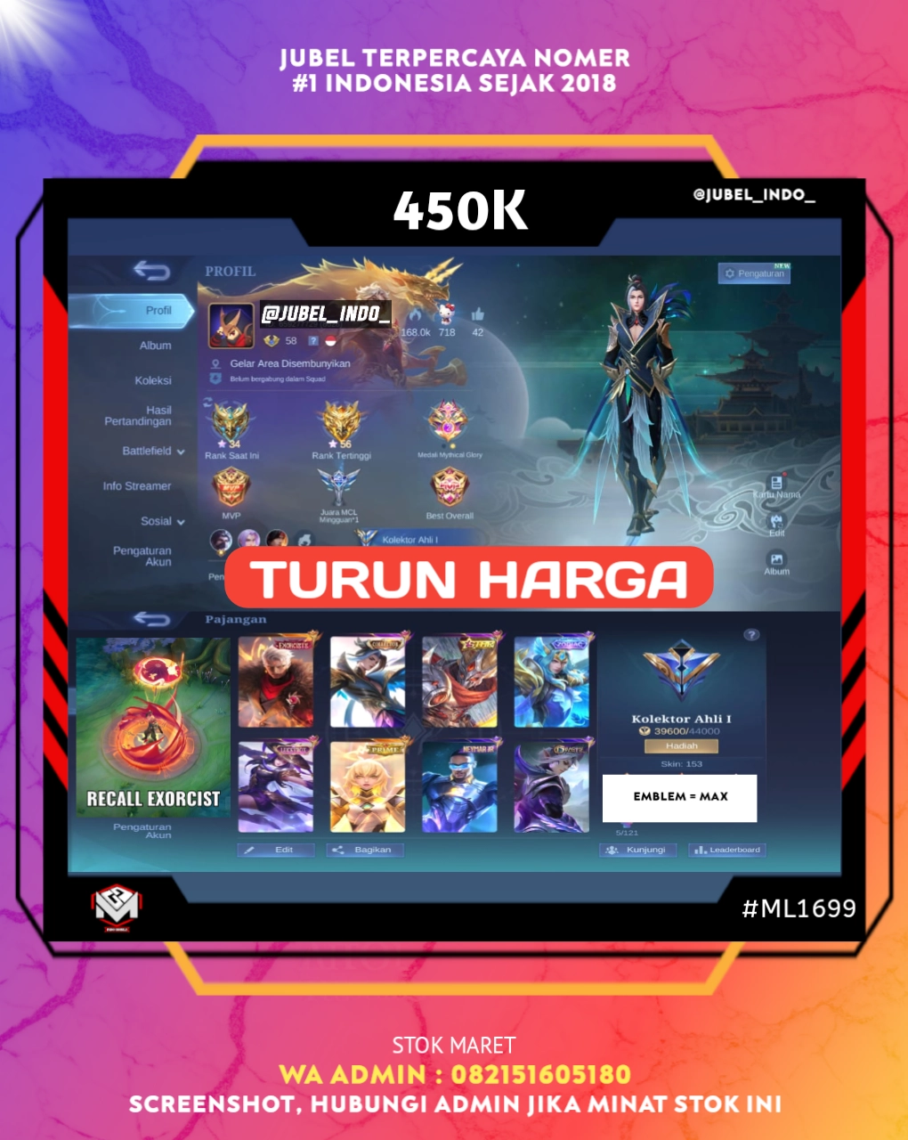 STOK ML #ML1699