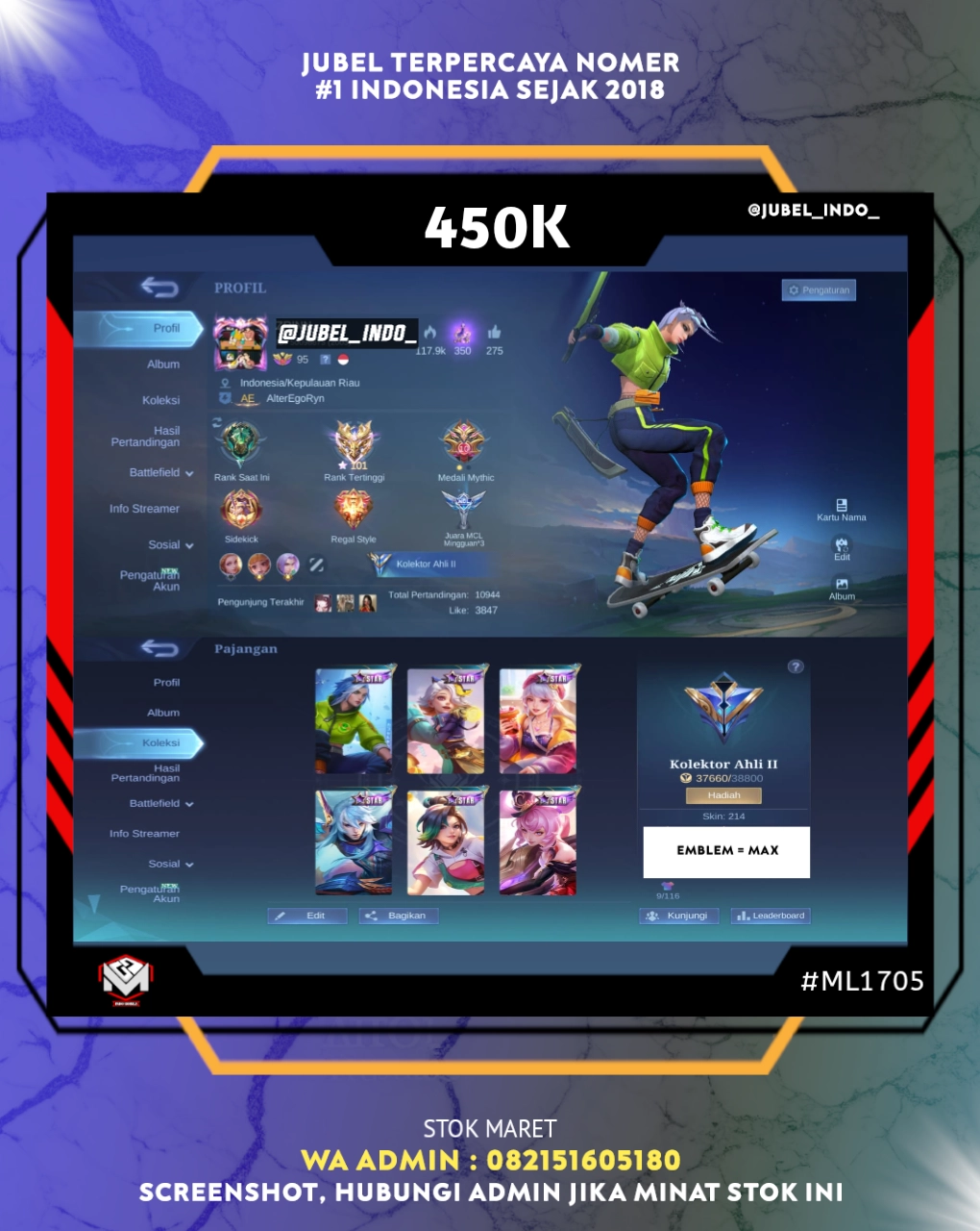 STOK ML #ML1705