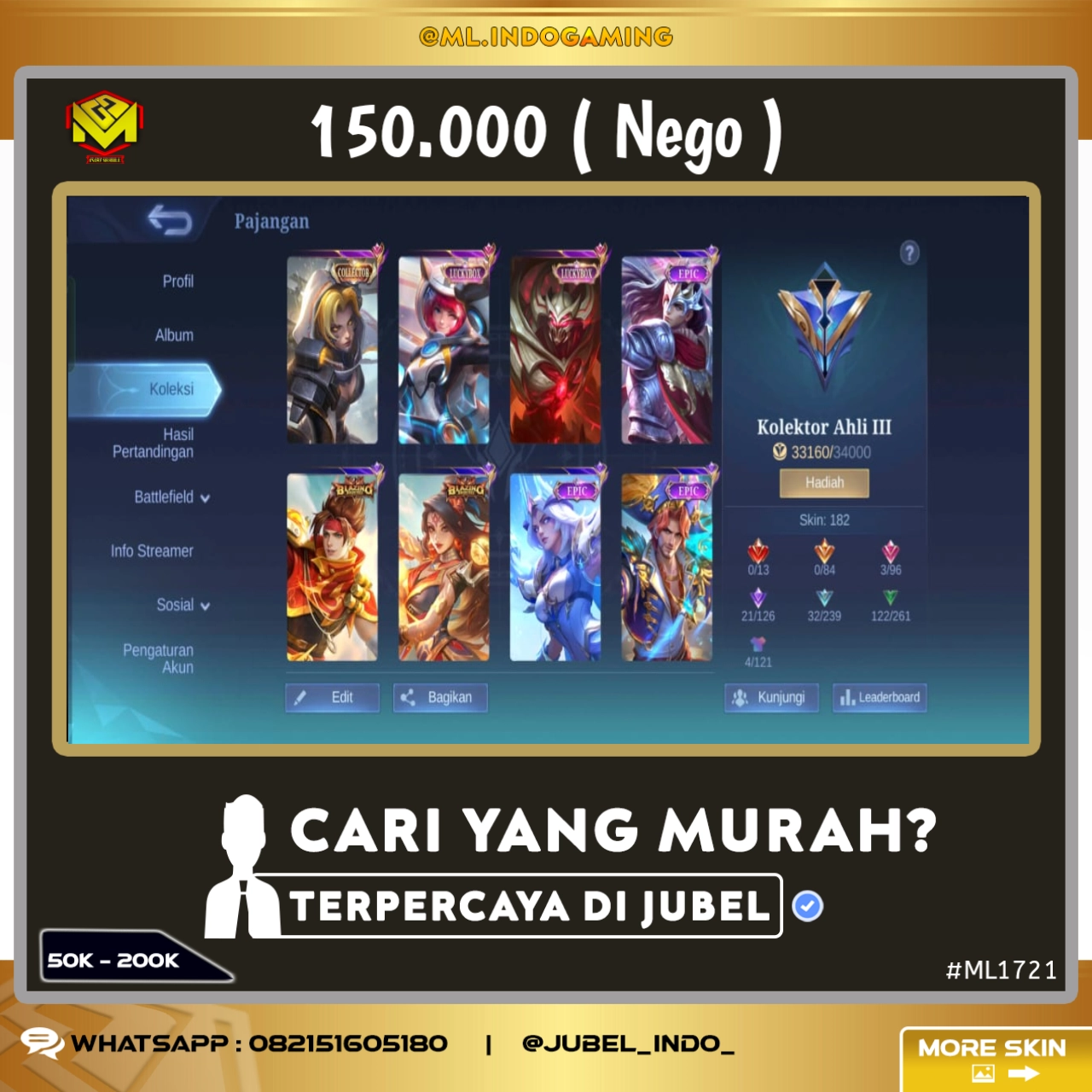 STOK ML #ML1721
