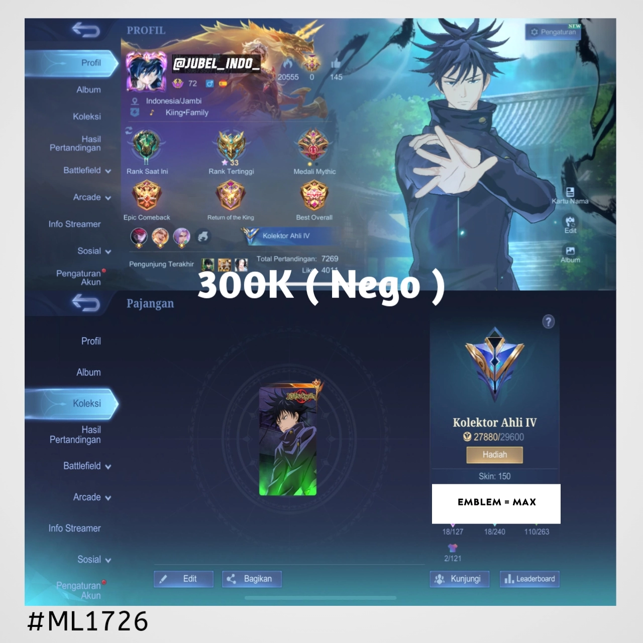 STOK ML #ML1726