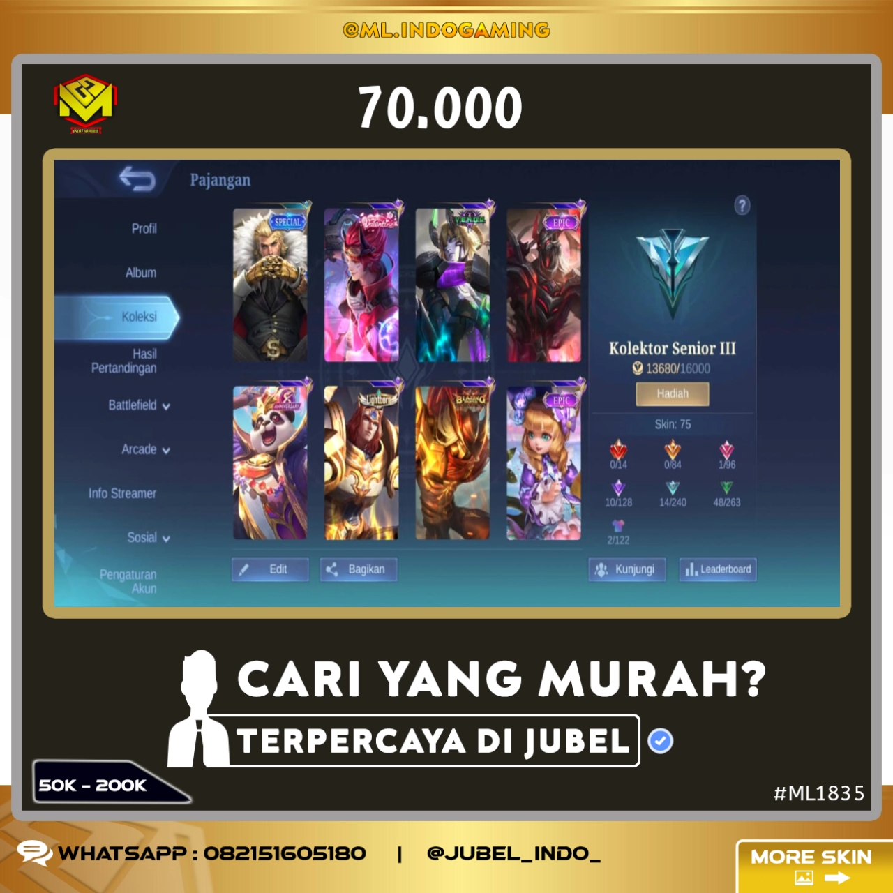 STOK ML #ML1835
