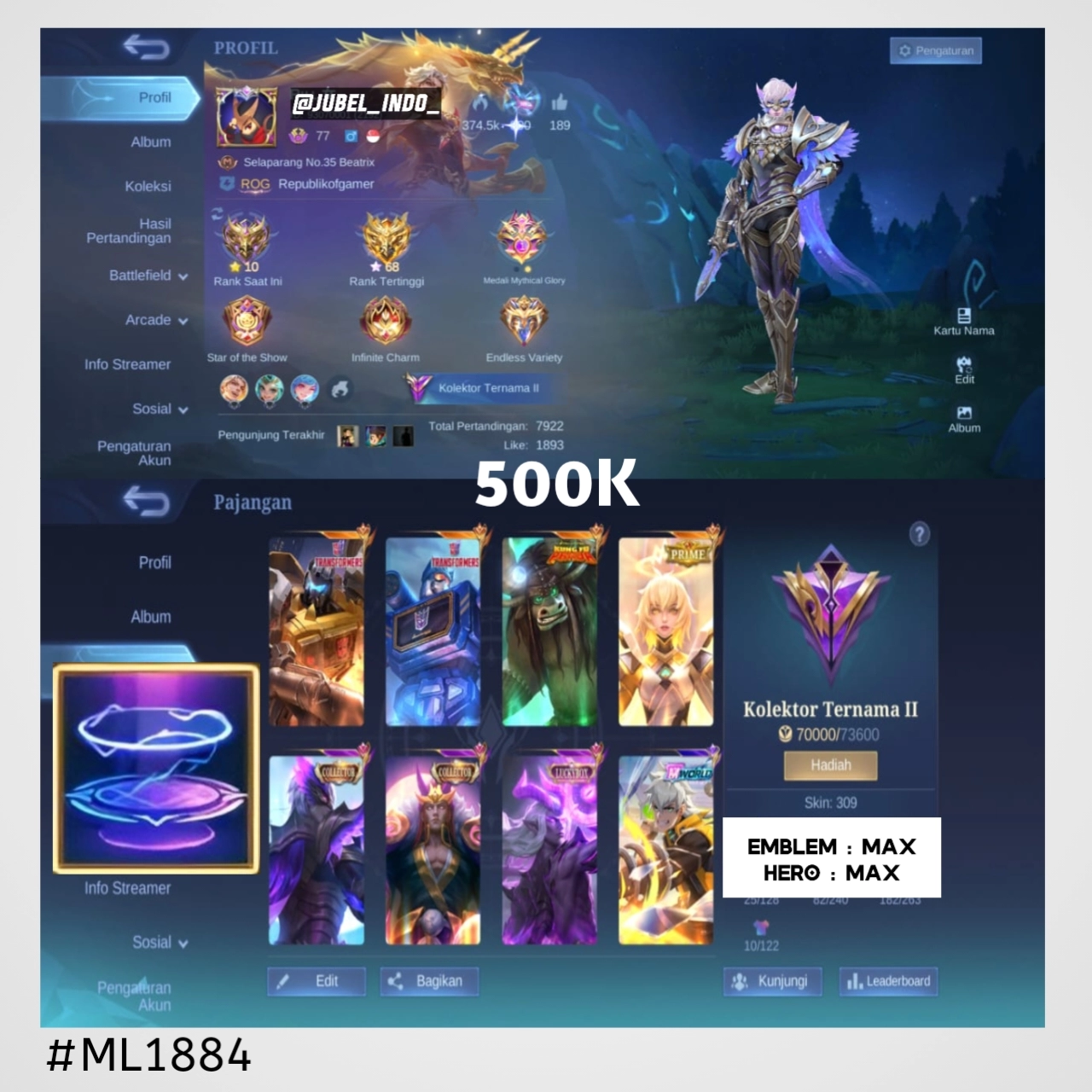 STOK ML #ML1884