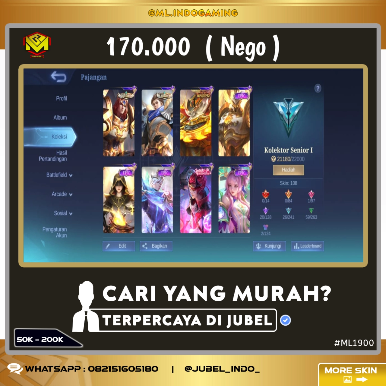 STOK ML #ML1900