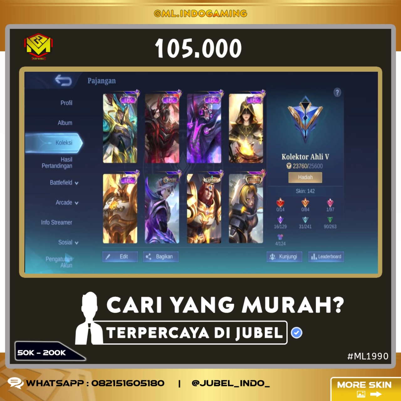 STOK ML #ML1990