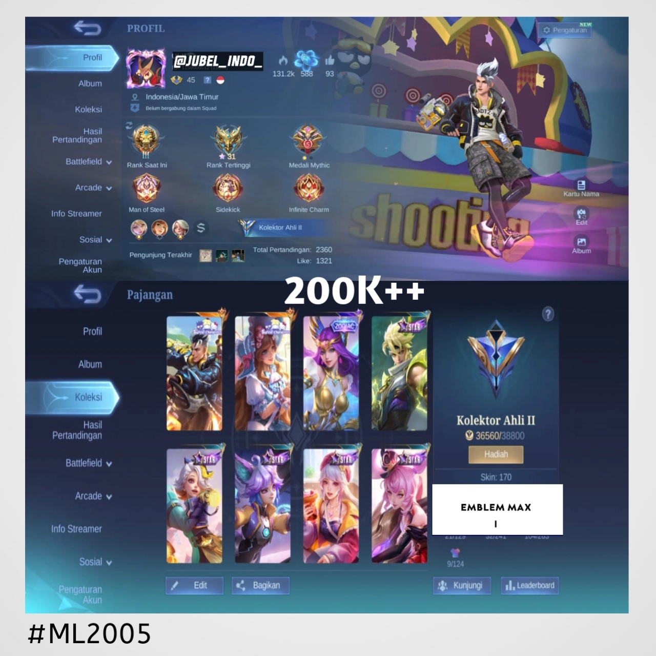 STOK ML #ML2005