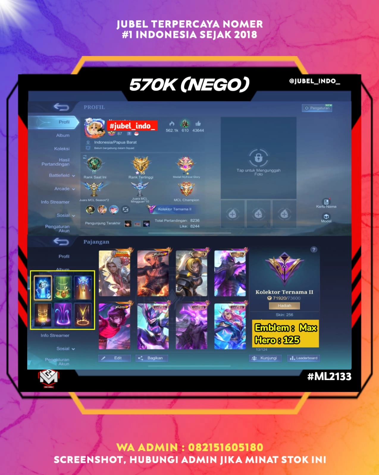 STOK ML #ML2133