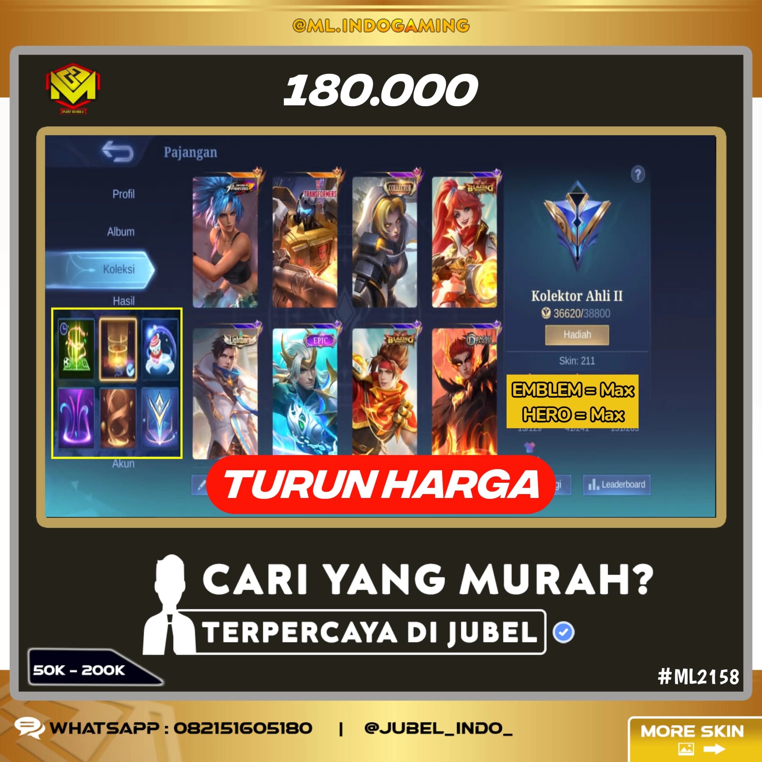 STOK ML #ML2158