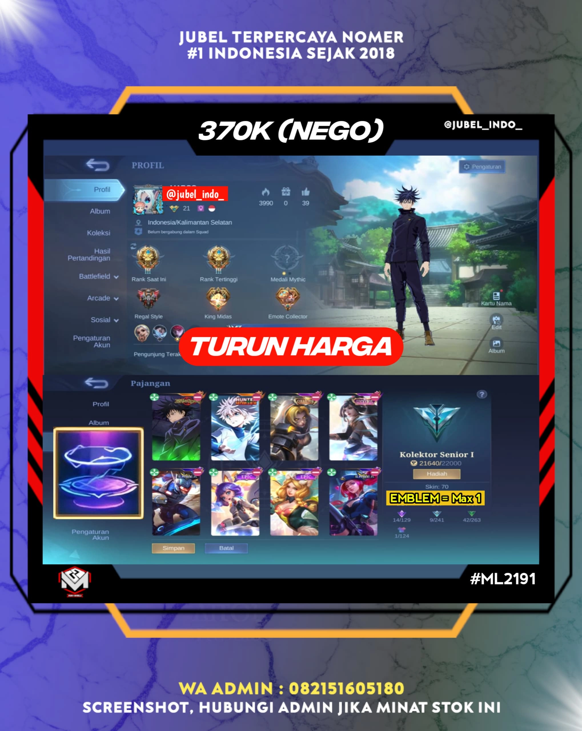 STOK ML #ML2191