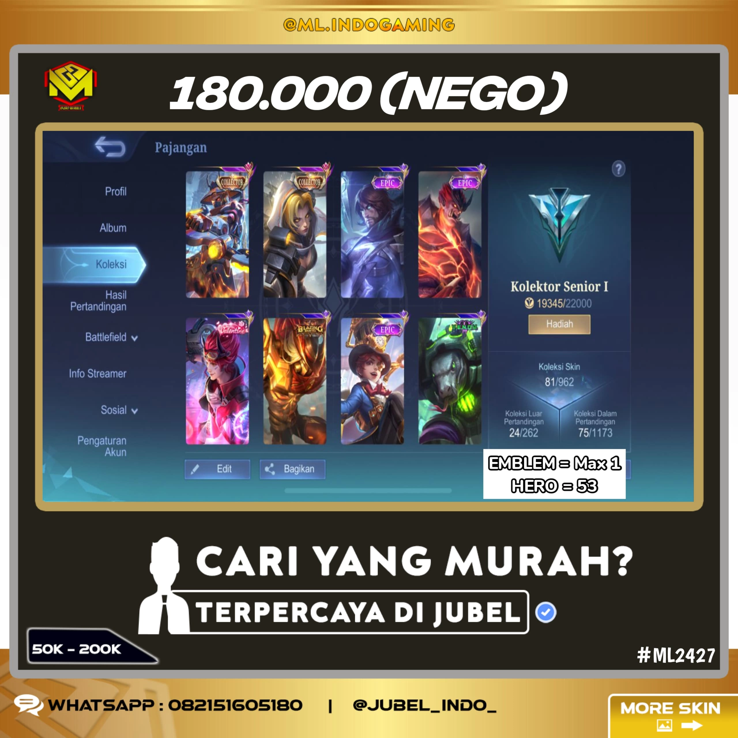 STOK ML #ML2427