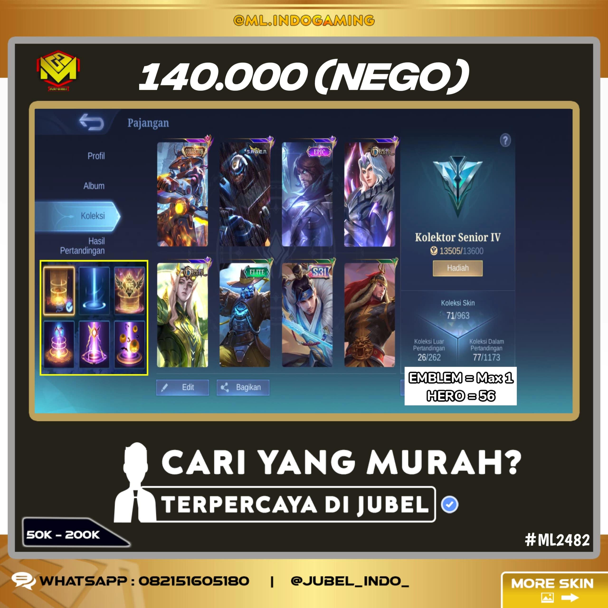 STOK ML #ML2482