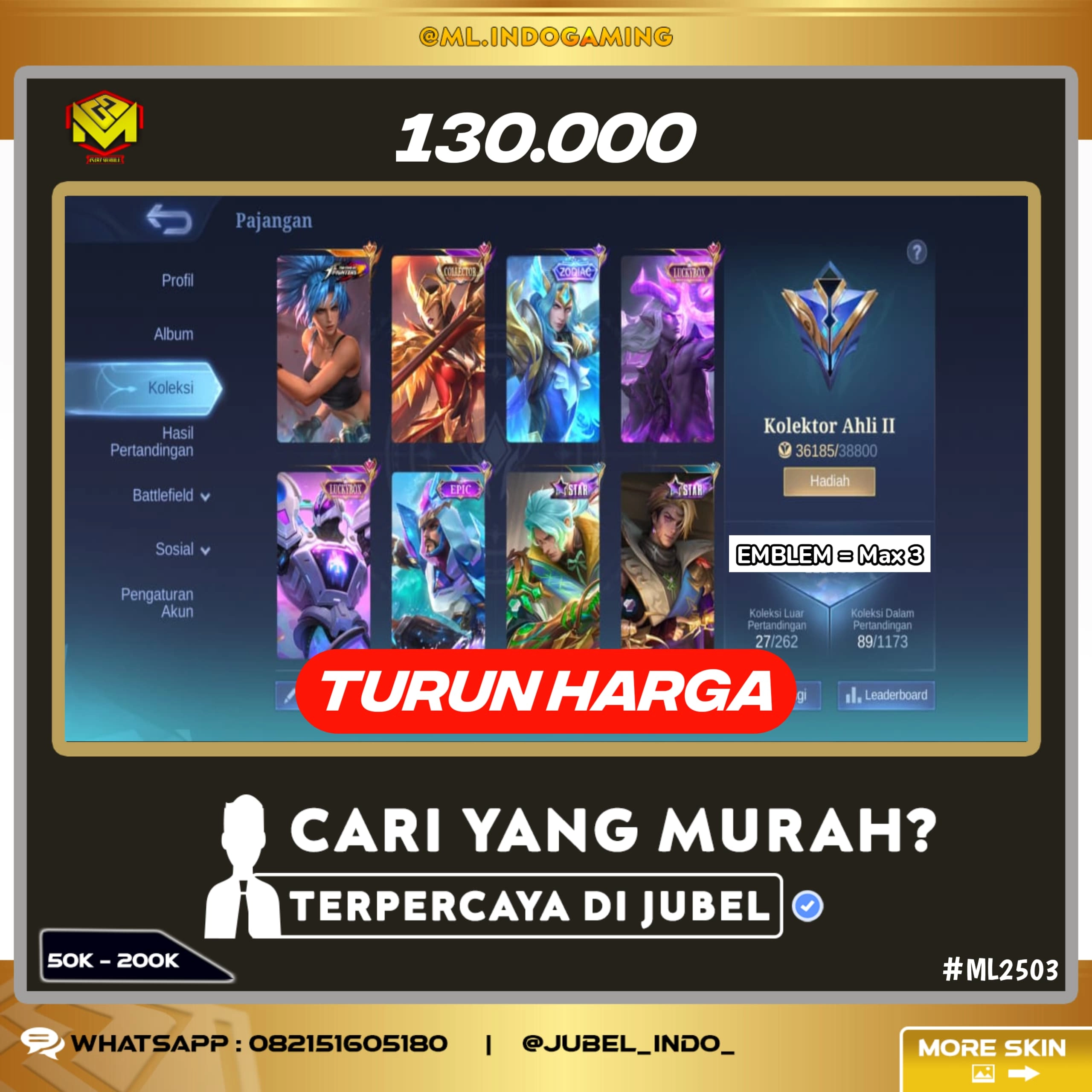 STOK ML #ML2503