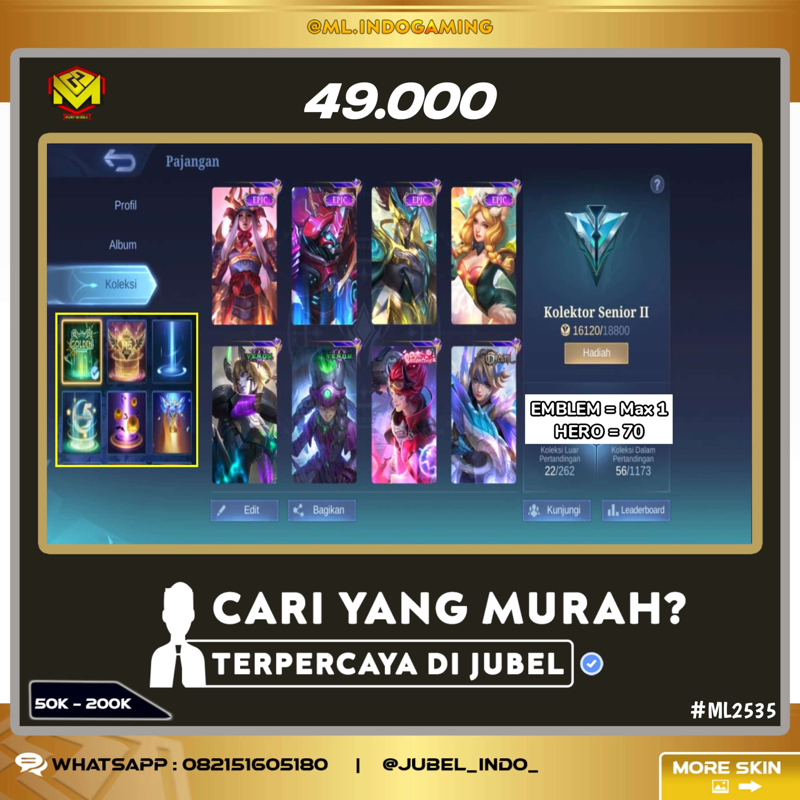 STOK ML #ML2535