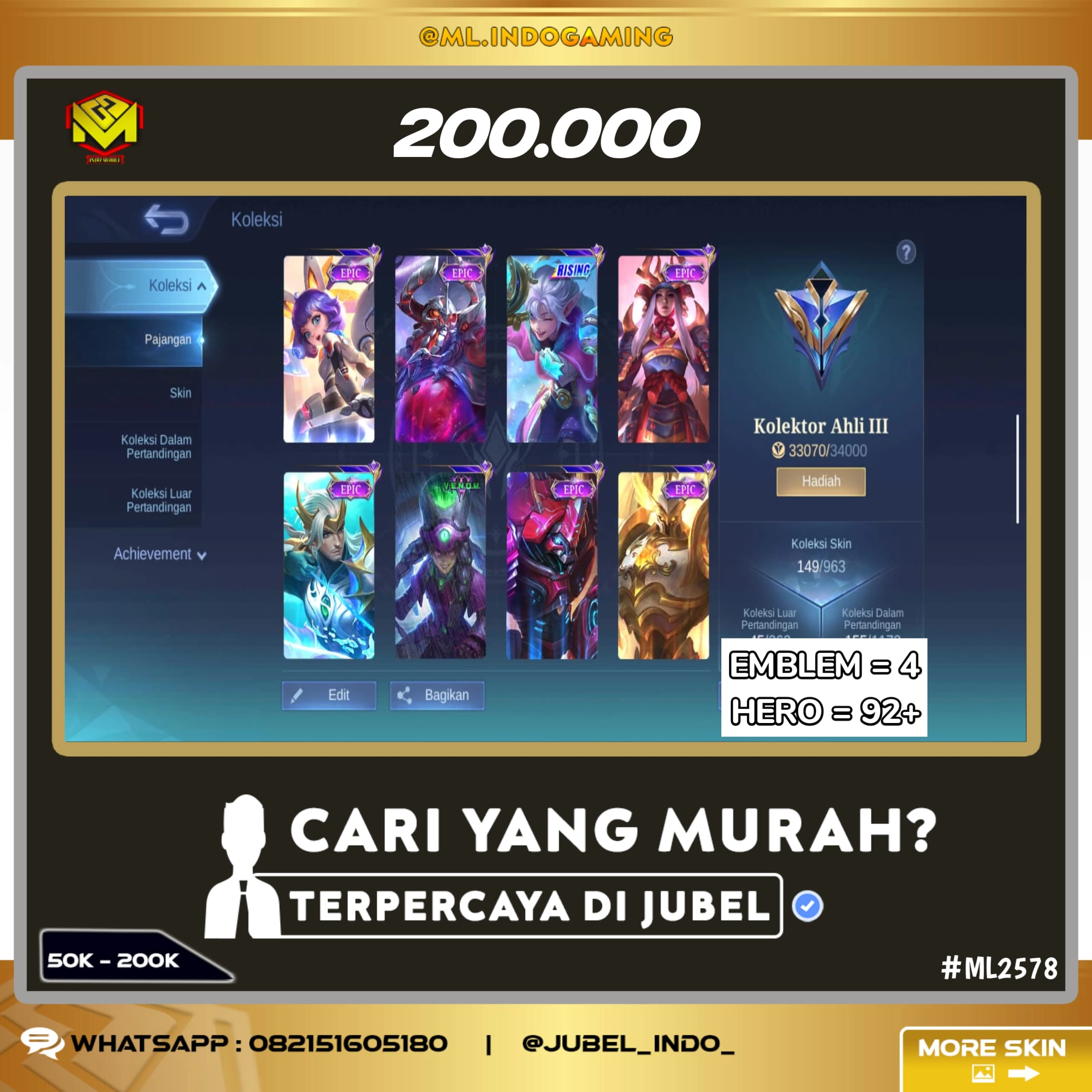STOK ML #ML2578
