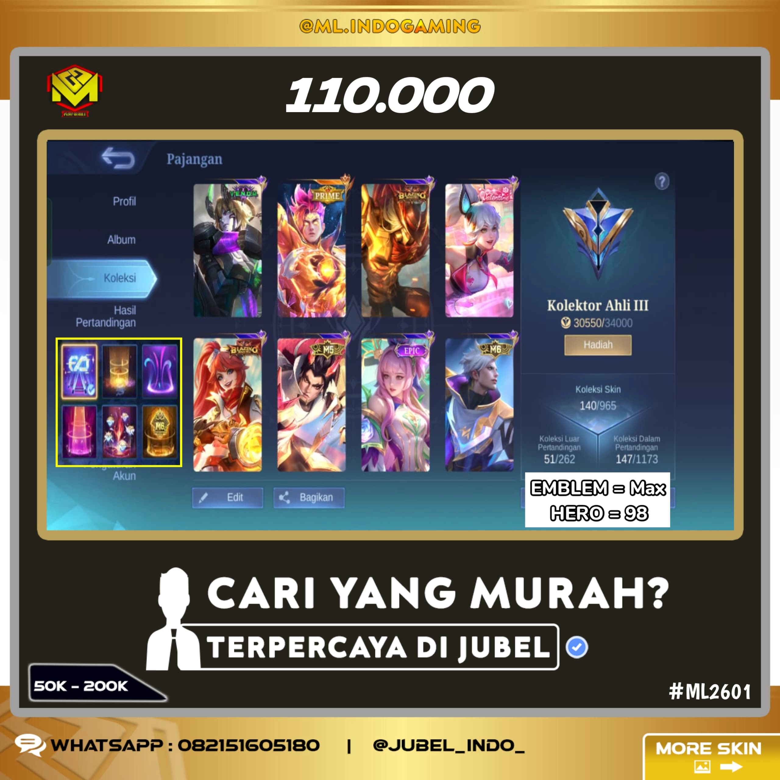 STOK ML #ML2601