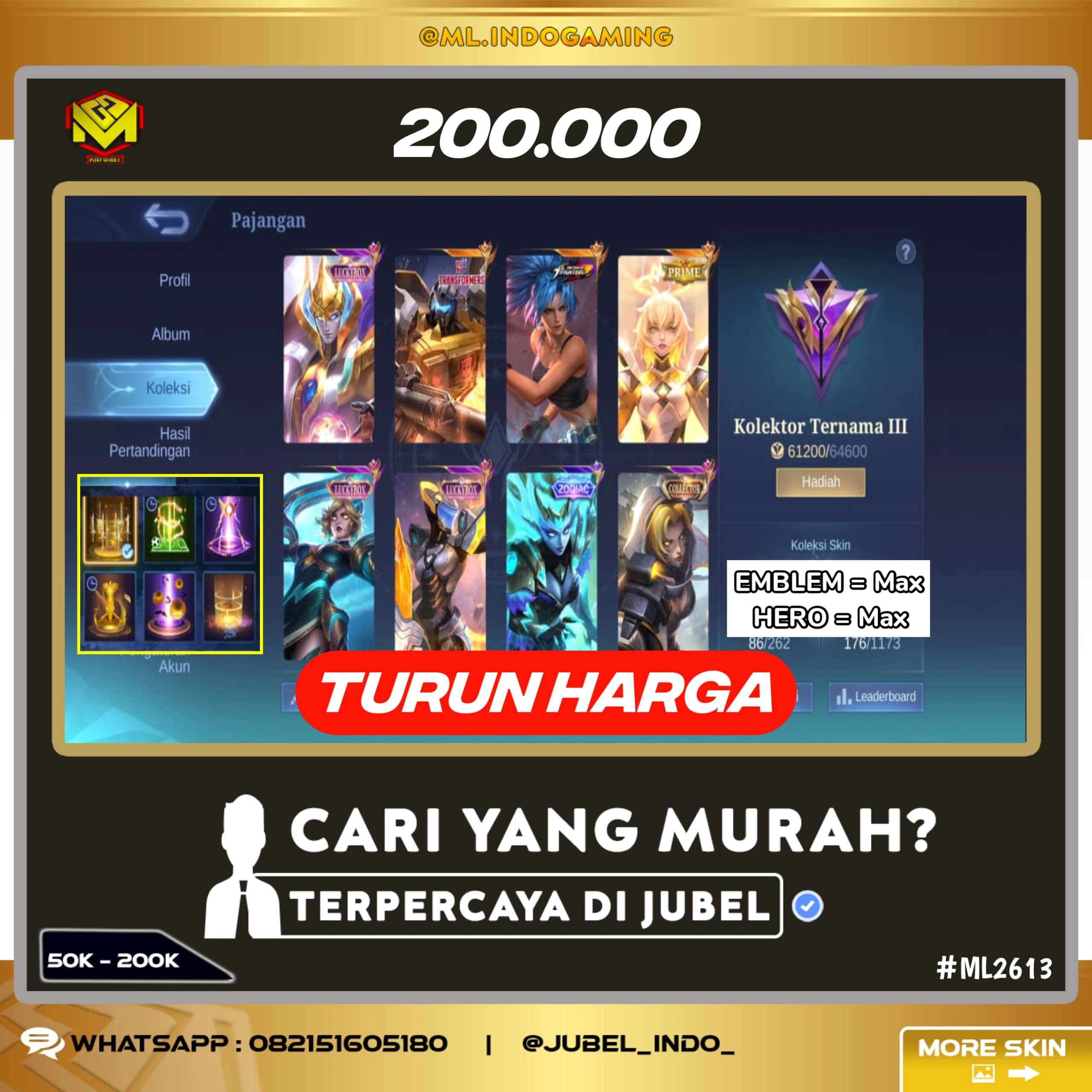 STOK ML #ML2613