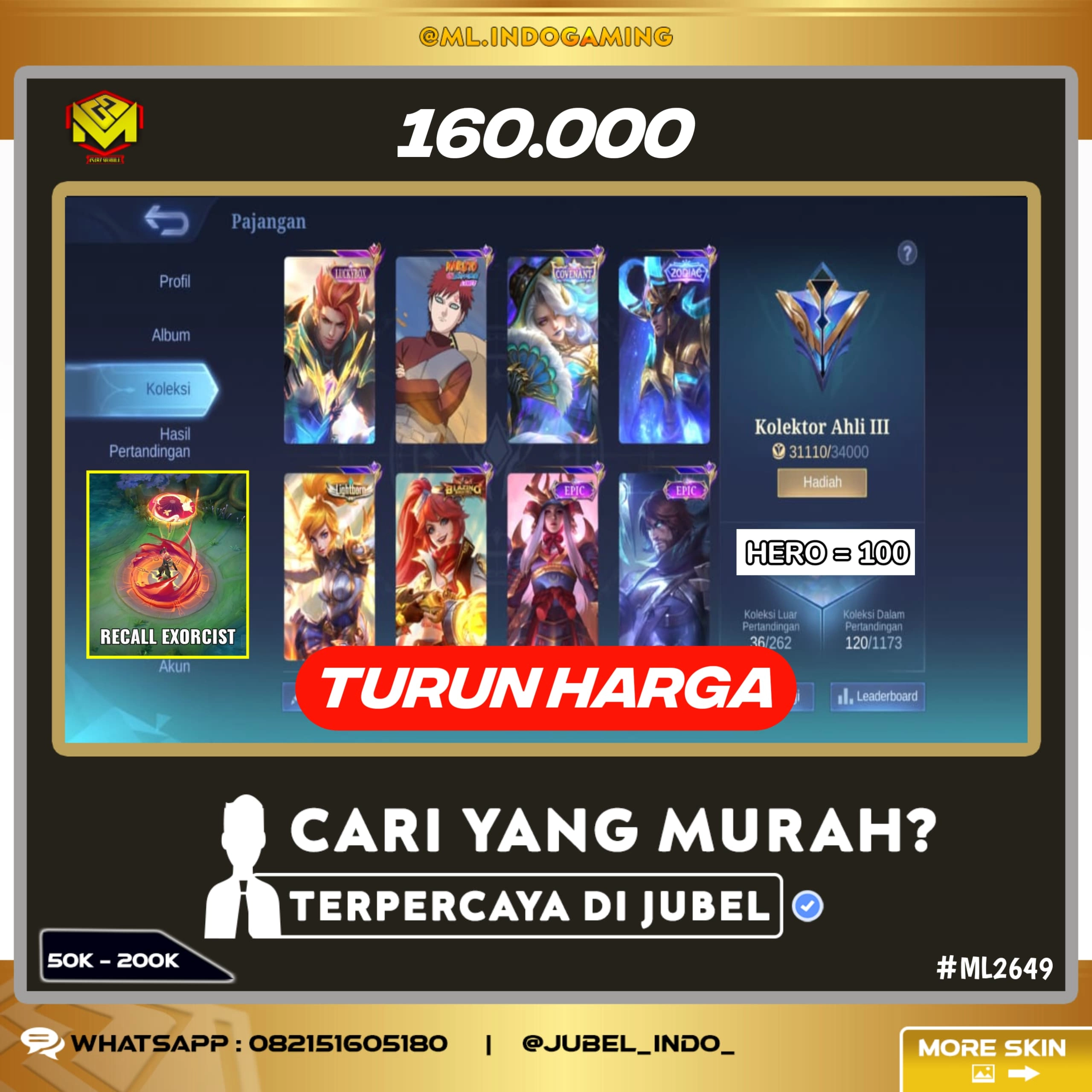 STOK ML #ML2649