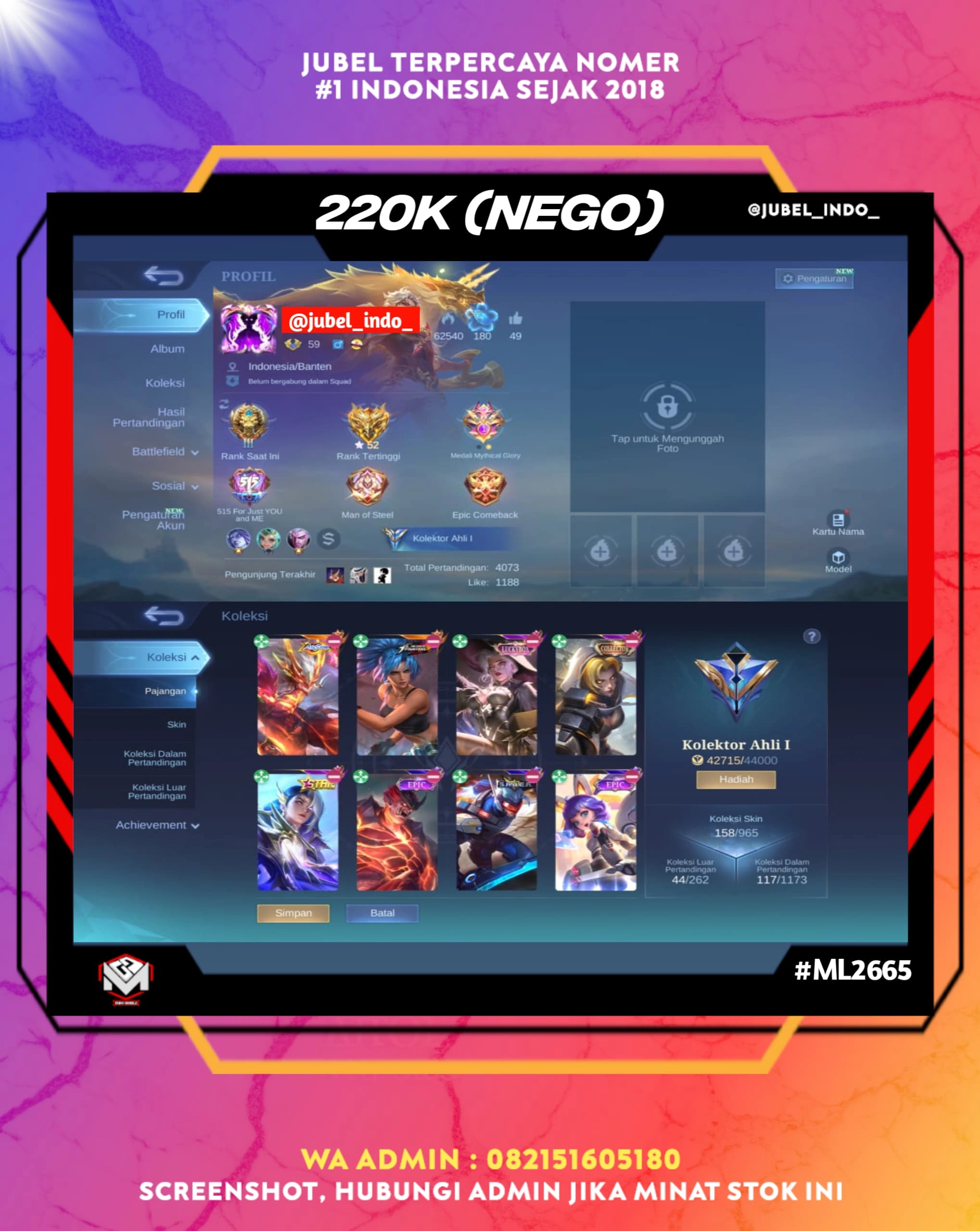 STOK ML #ML2665