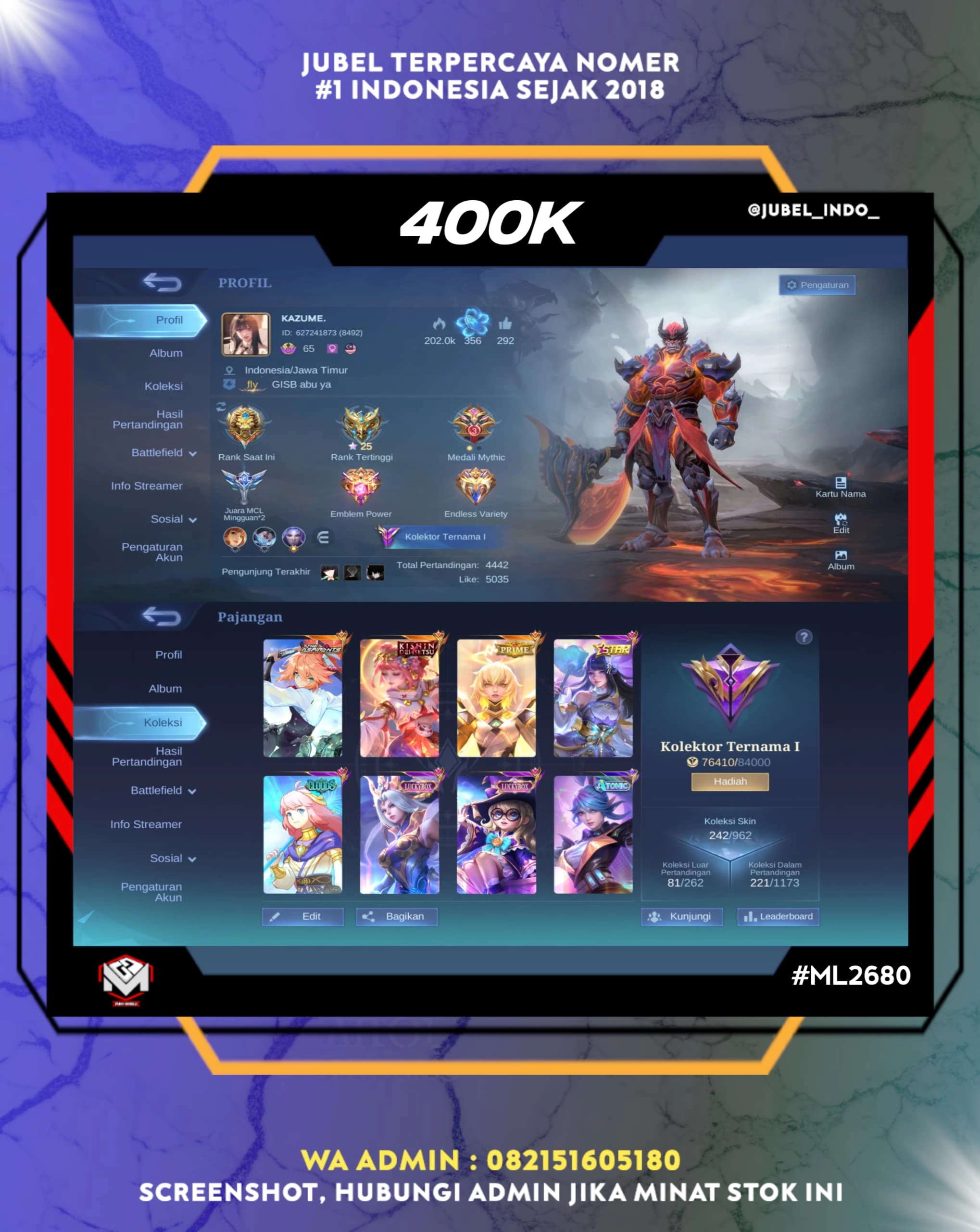 STOK ML #ML2680