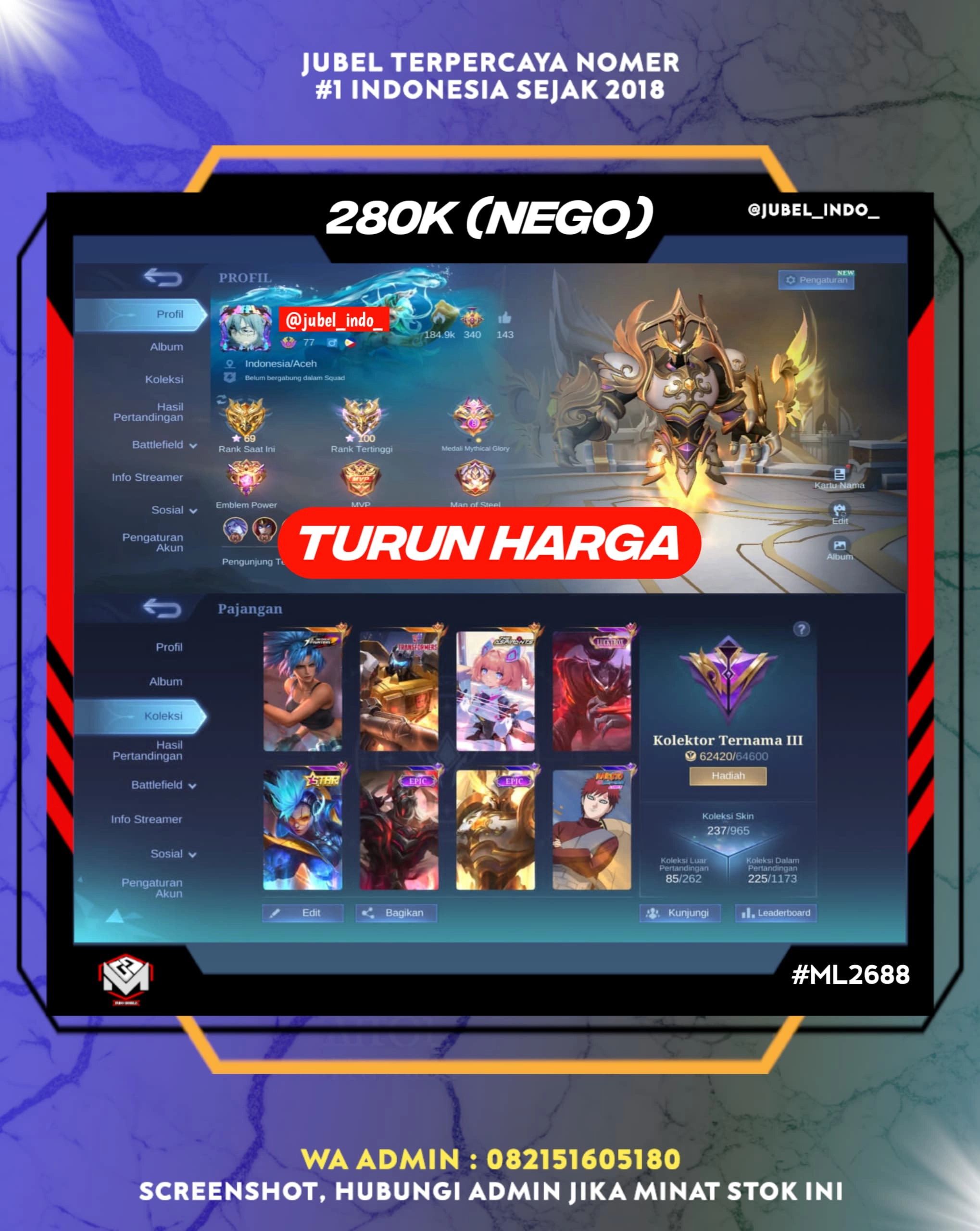 STOK ML #ML2688