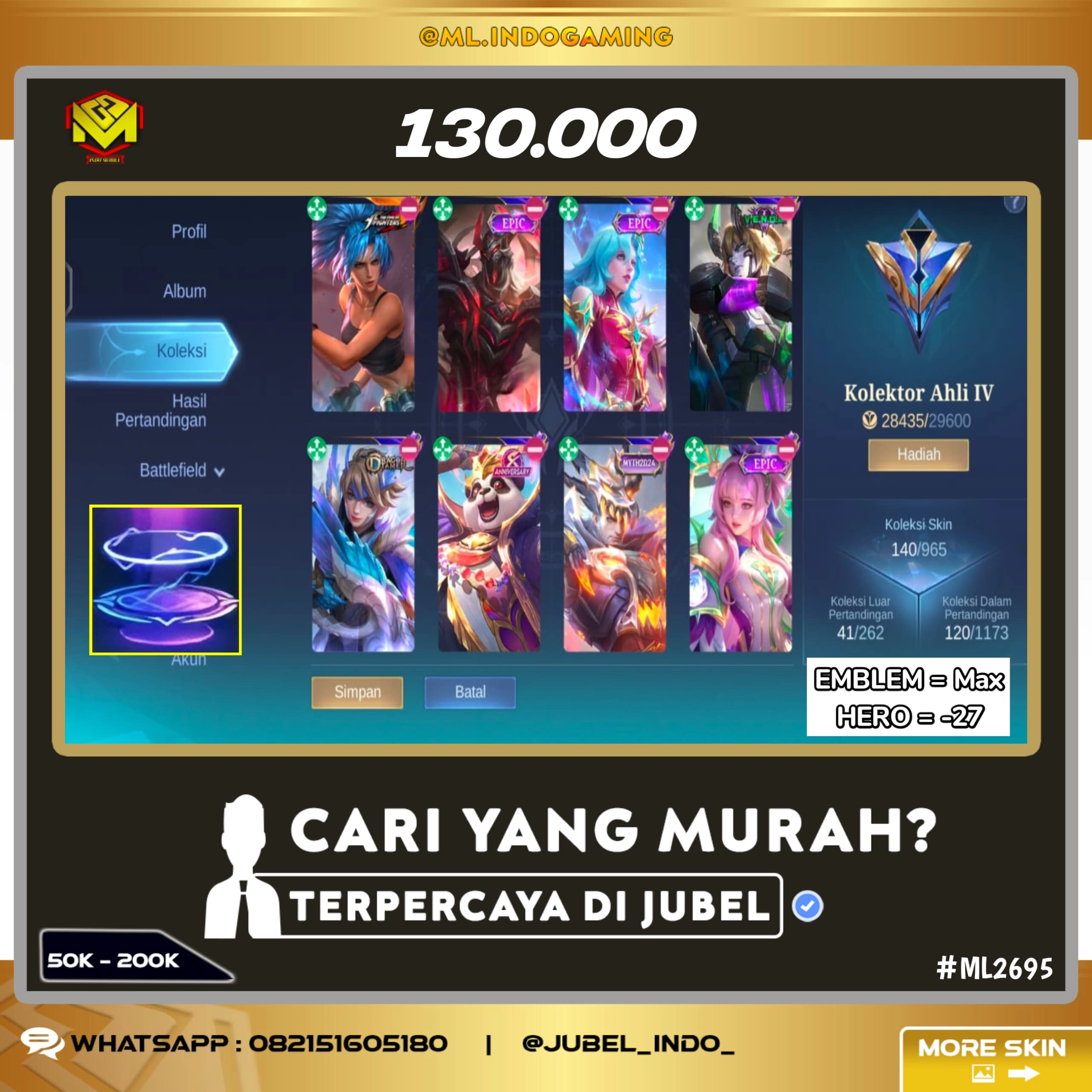 STOK ML #ML2695