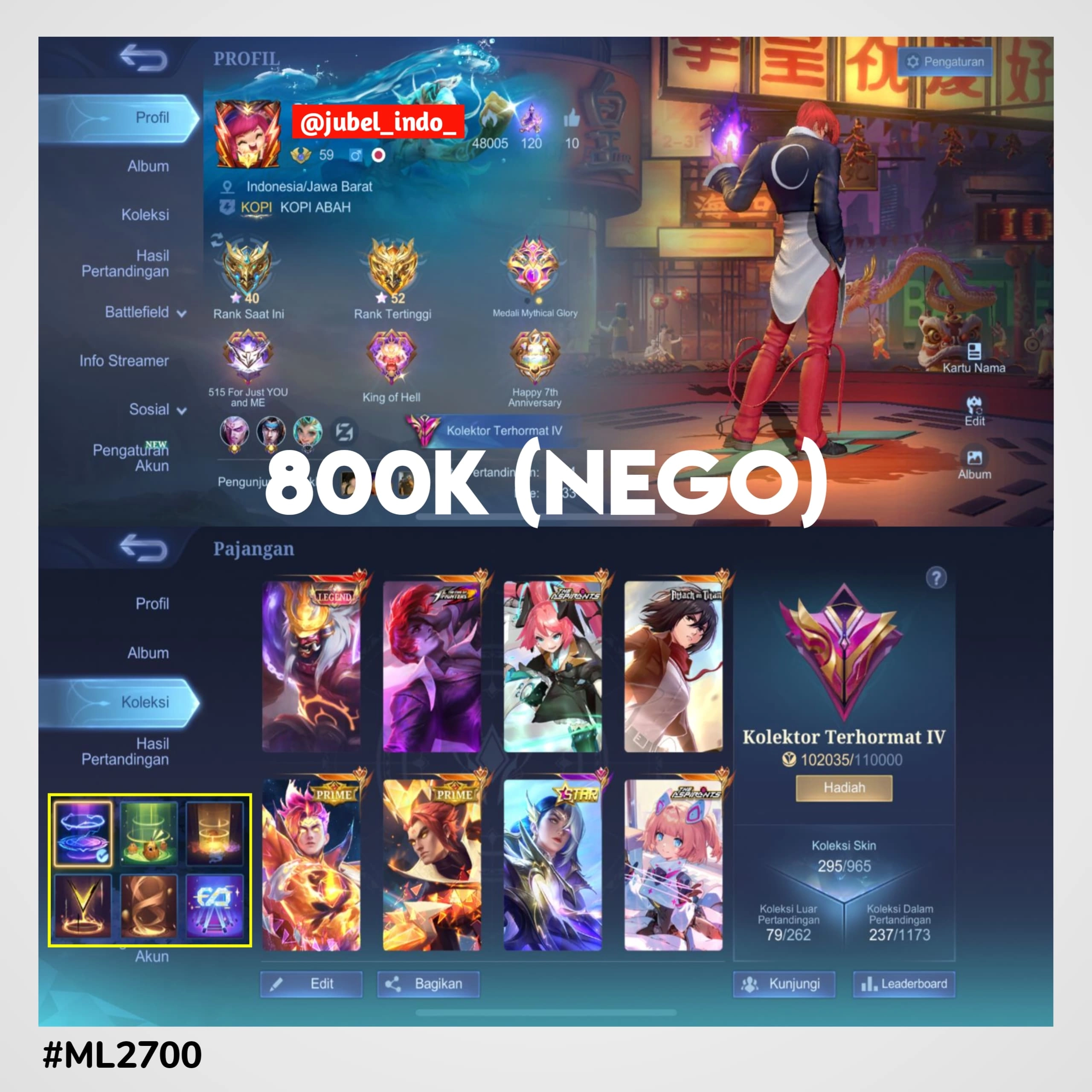 STOK ML #ML2700
