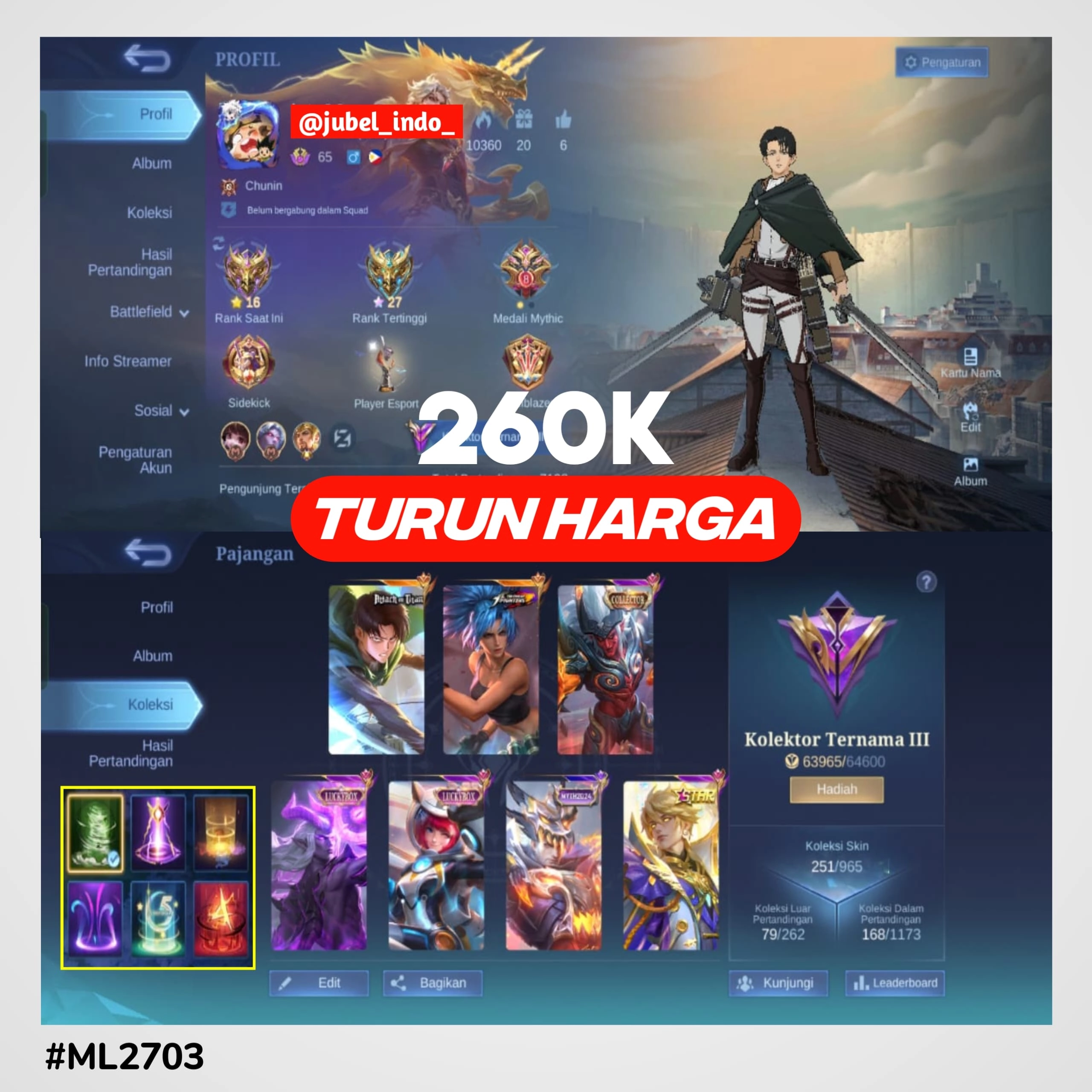 STOK ML #ML2703