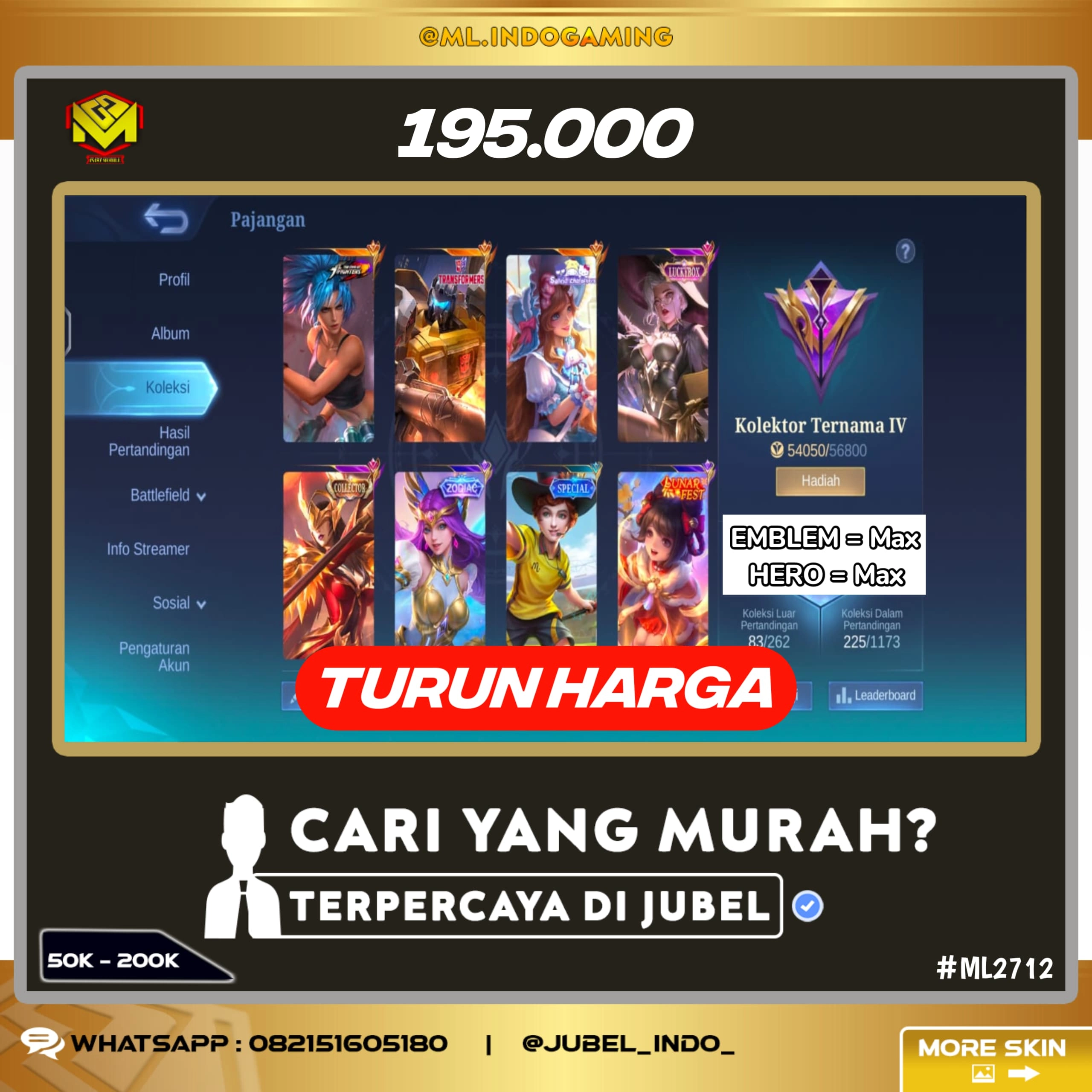 STOK ML #ML2712