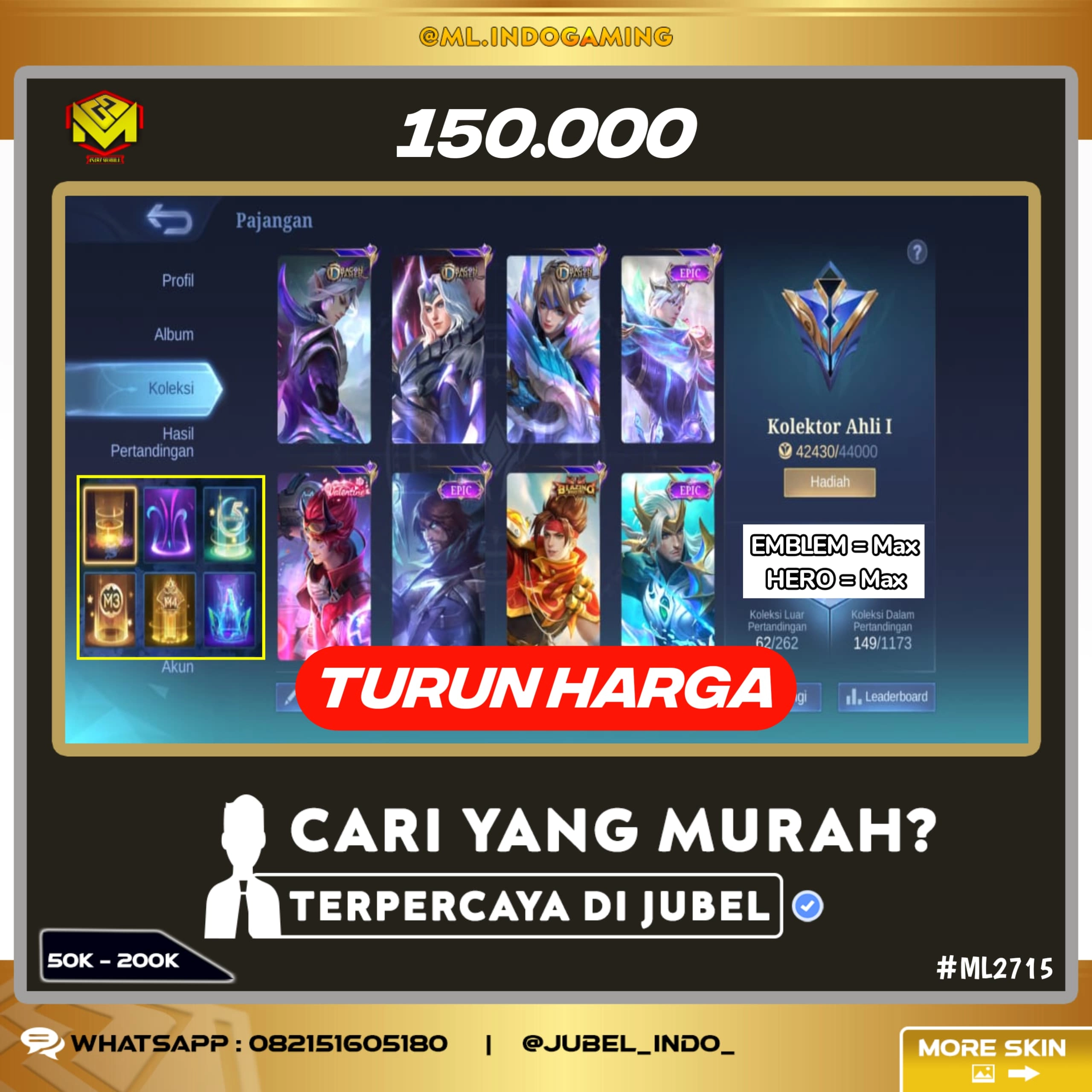 STOK ML #ML2715