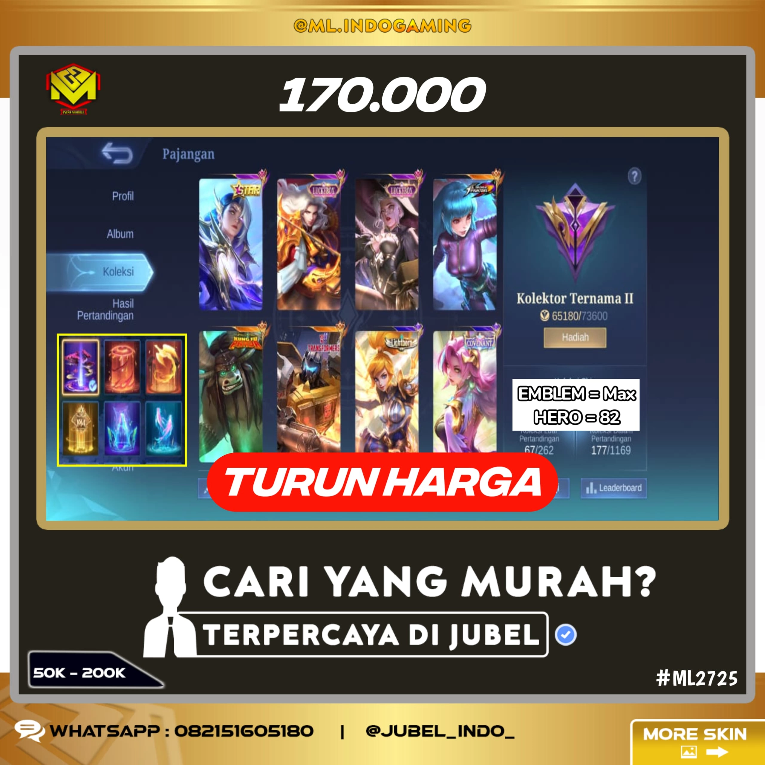 STOK ML #ML2725