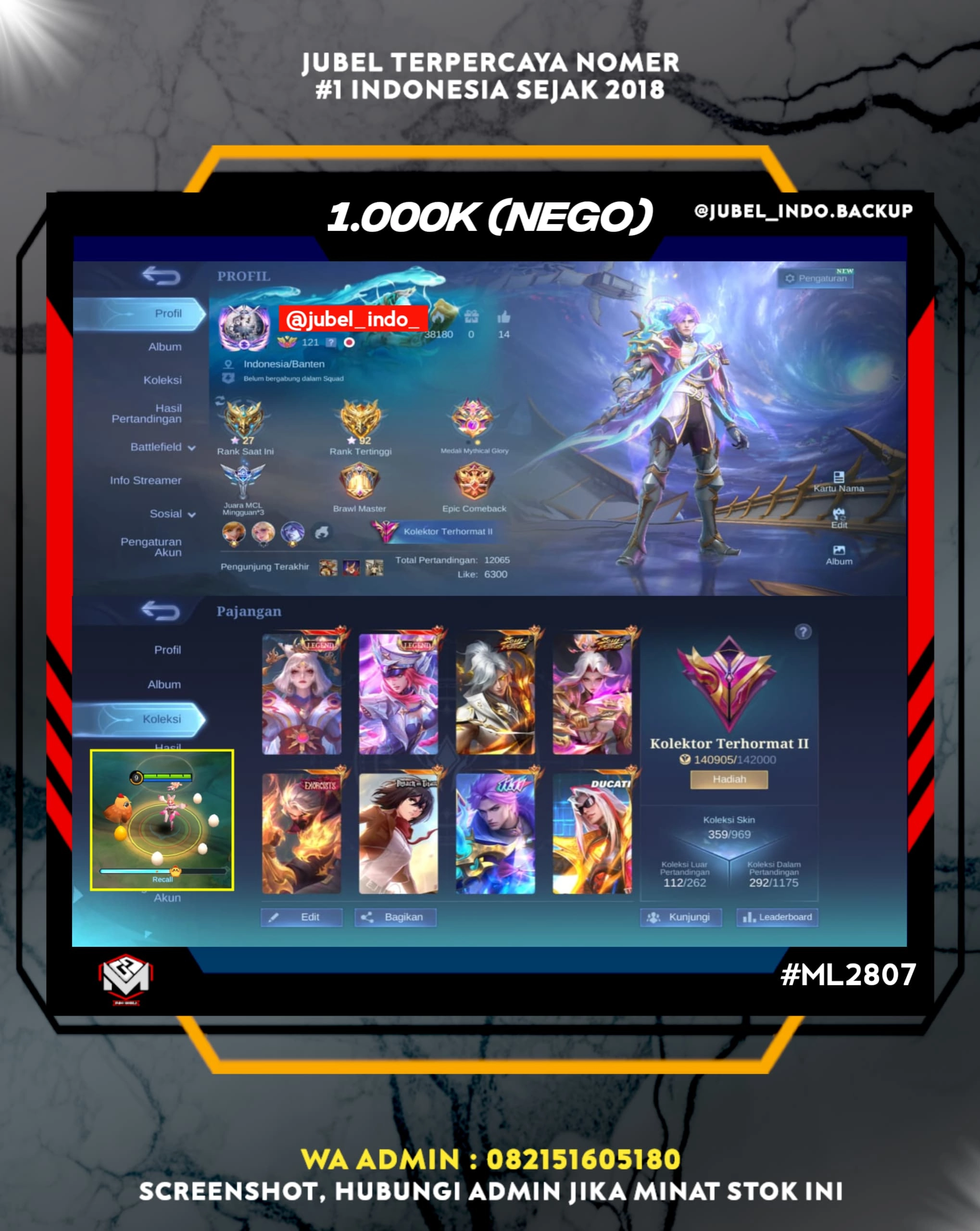 STOK ML #ML2807