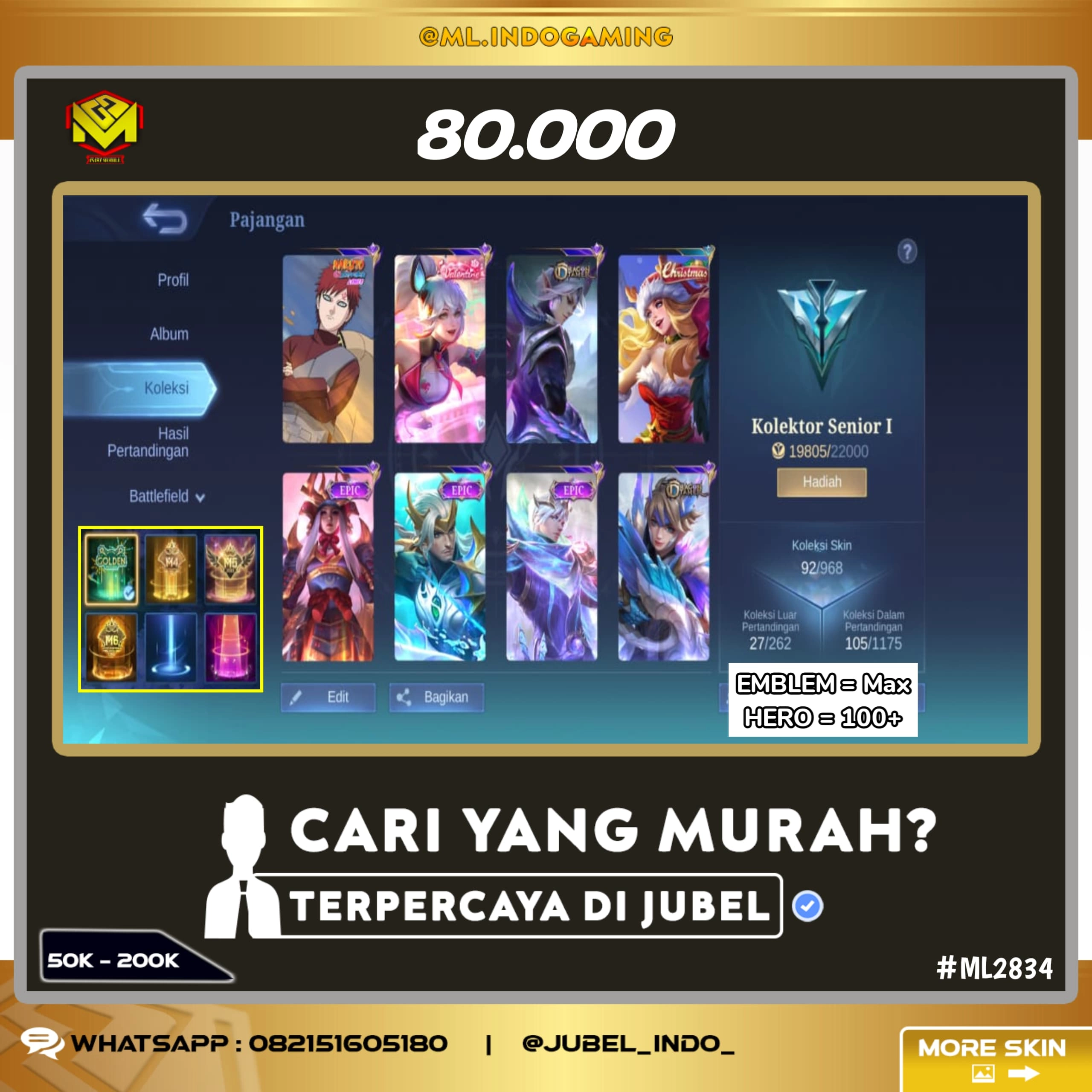 STOK ML #ML2834