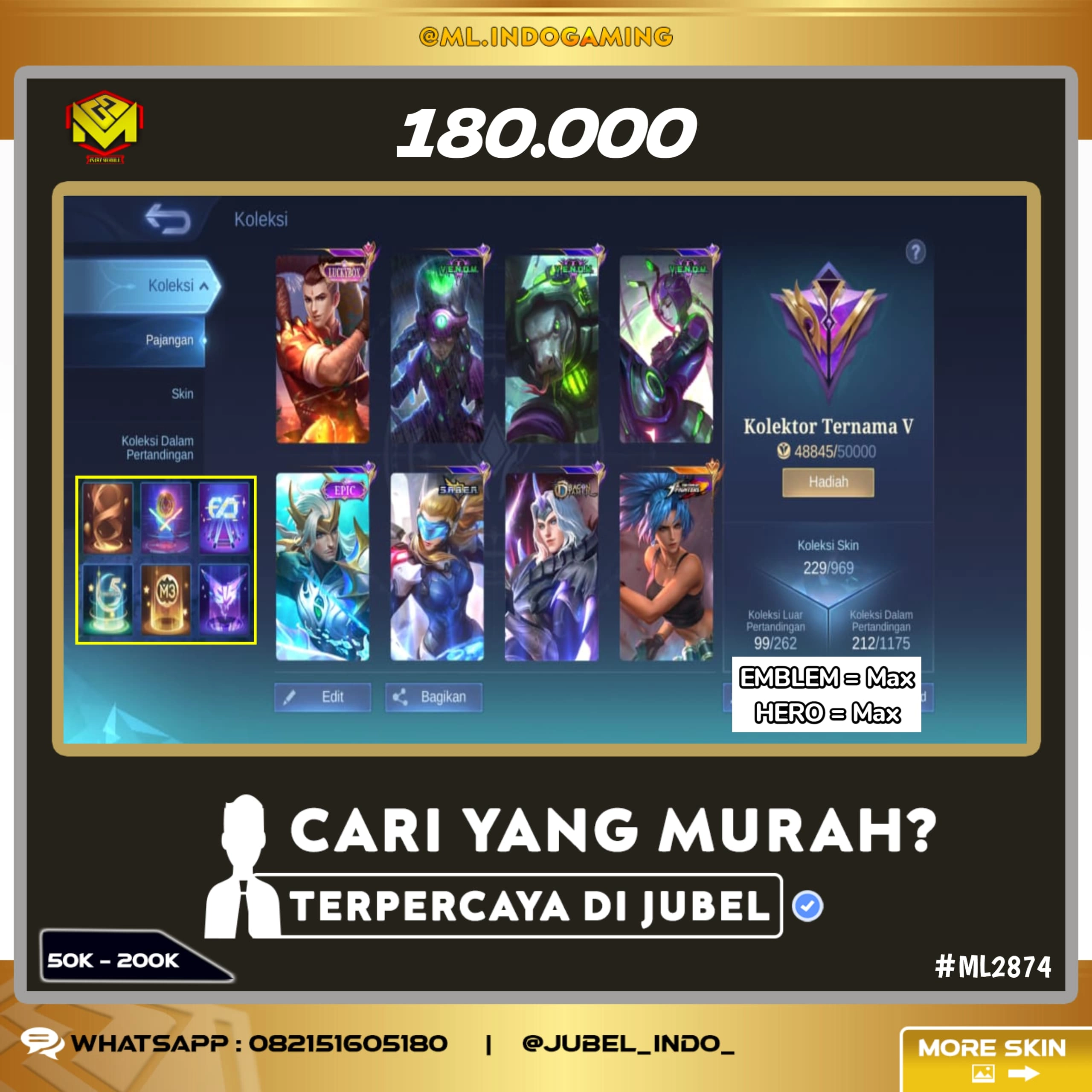 STOK ML #ML2874