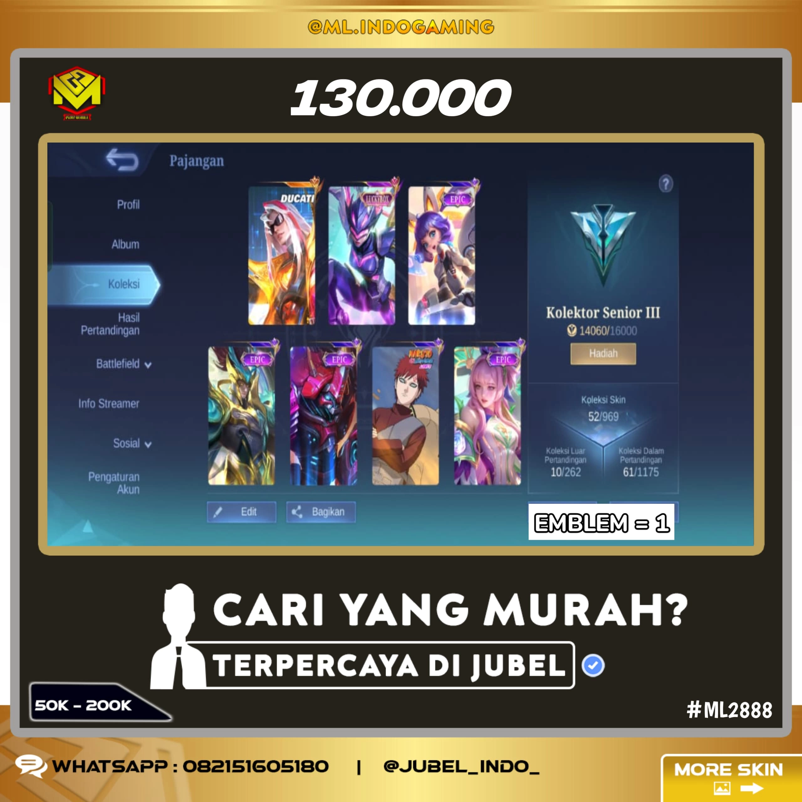 STOK ML #ML2888