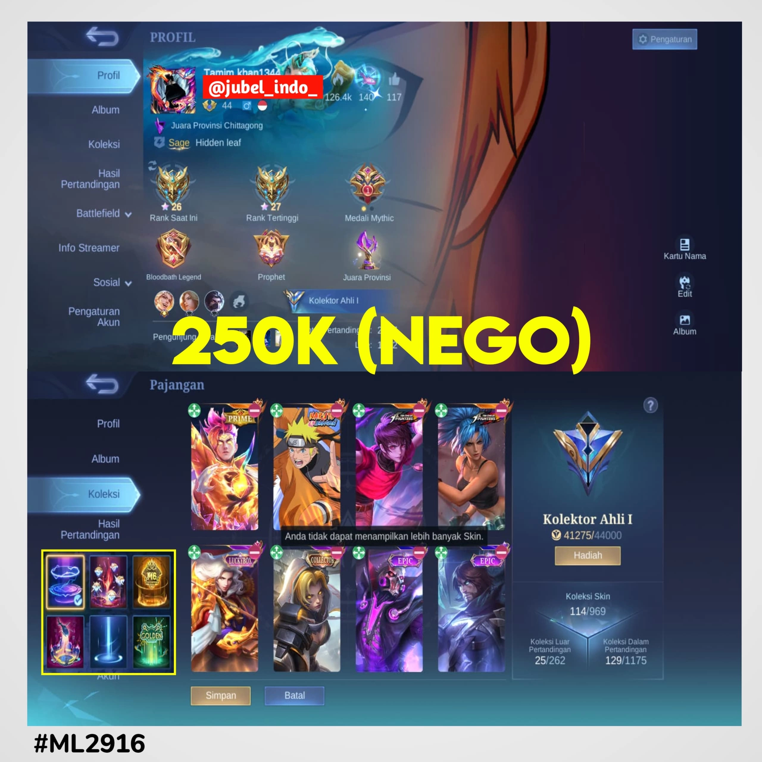STOK ML #ML2916