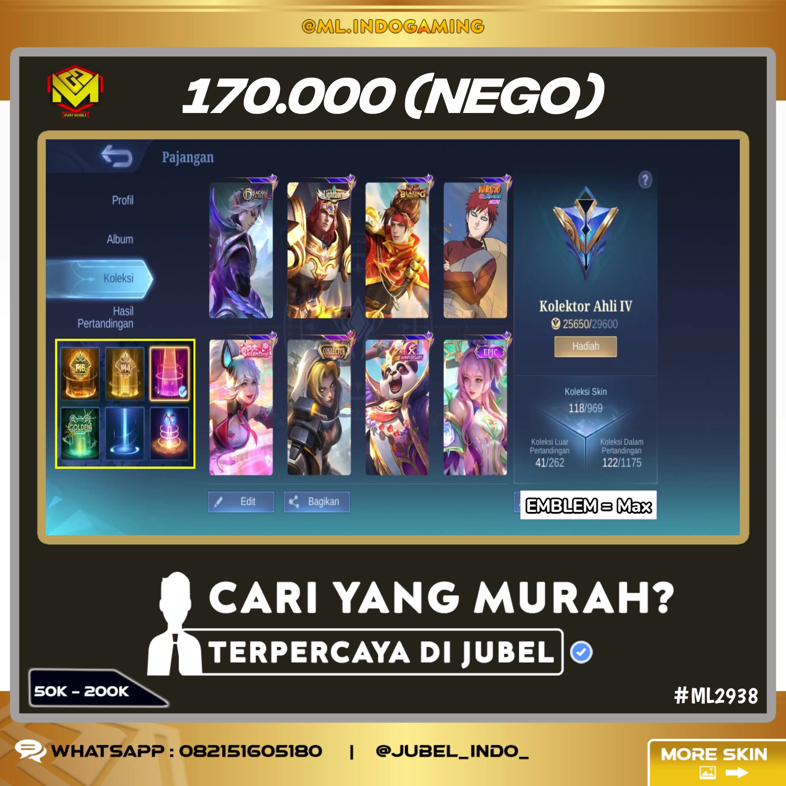 STOK ML #ML2938