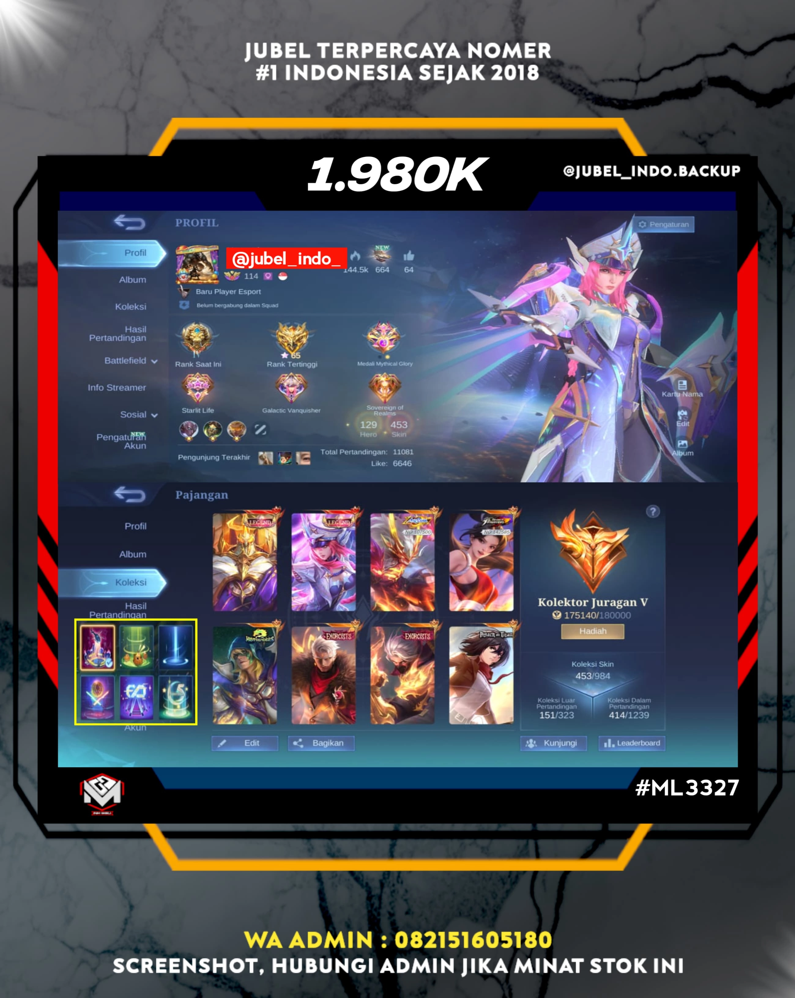 STOK ML #ML3327
