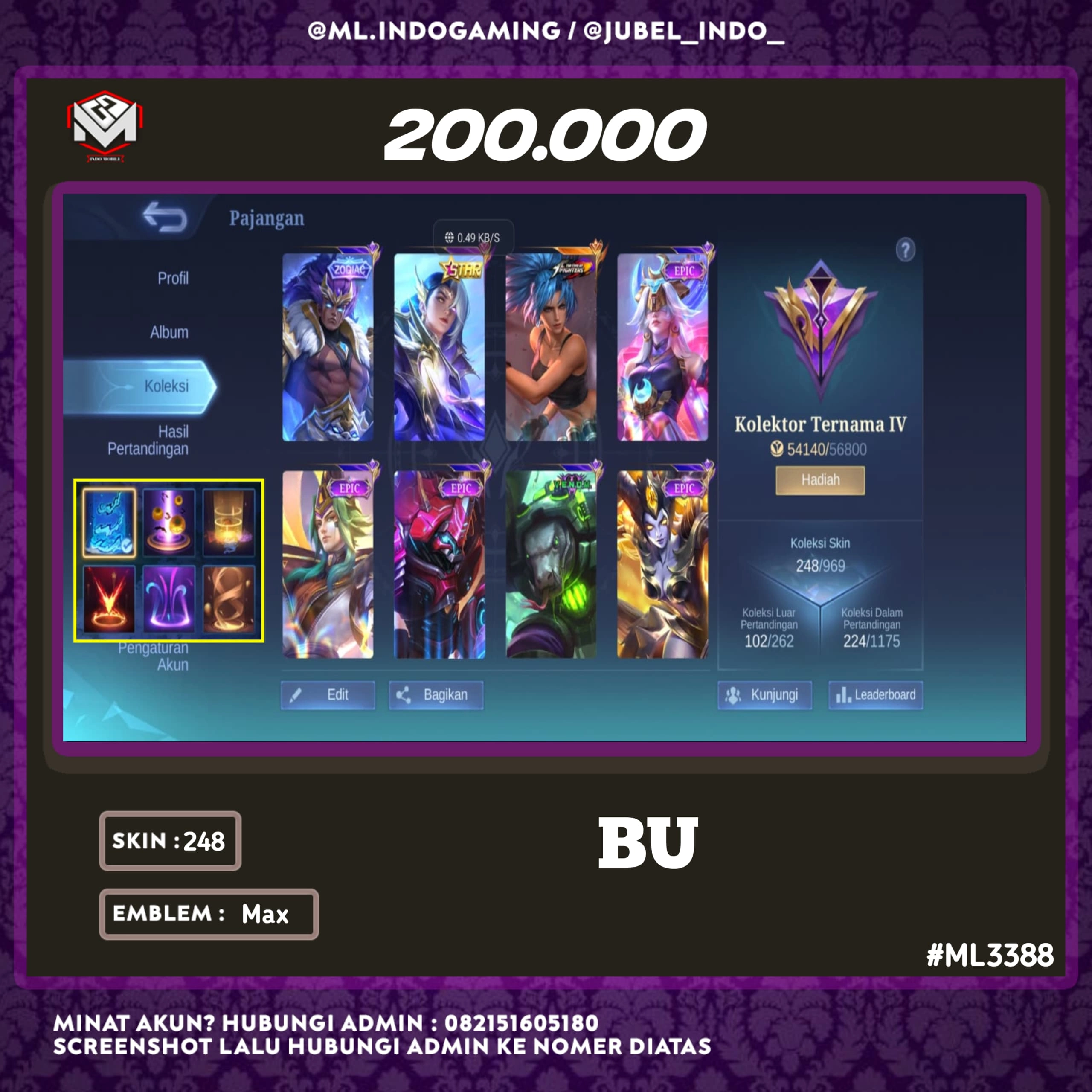STOK ML #ML3388