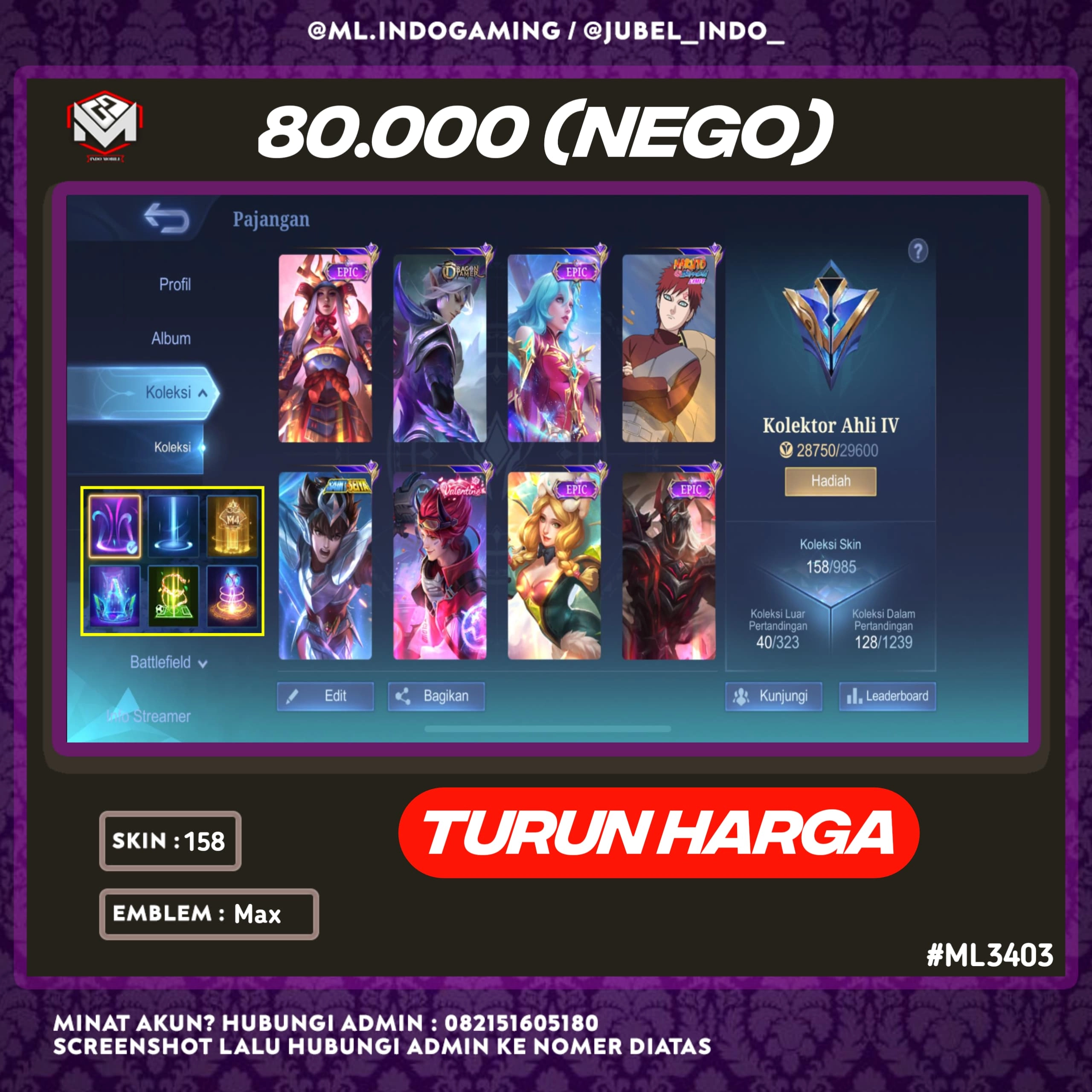 STOK ML #ML3403