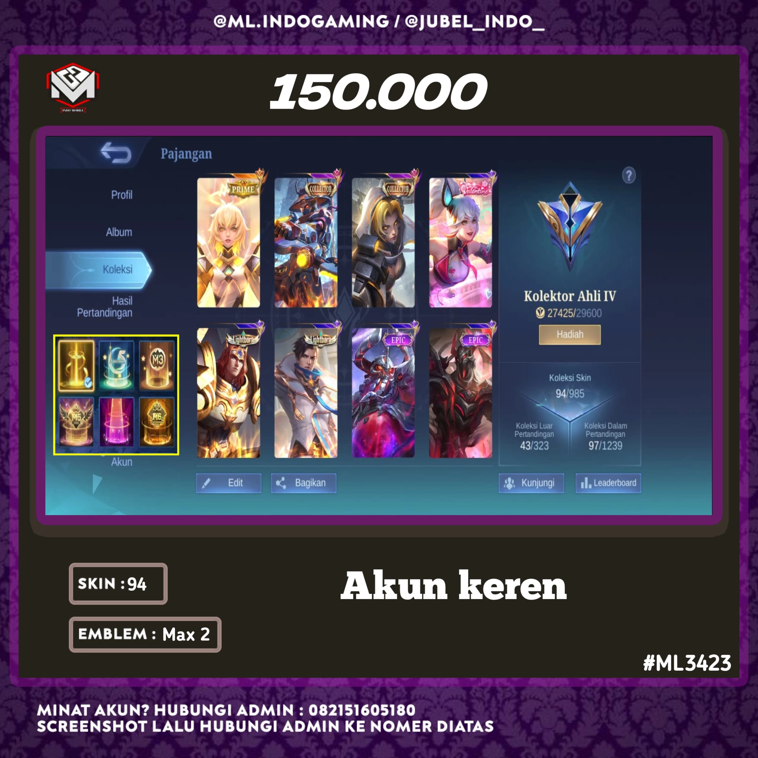 STOK ML #ML3423